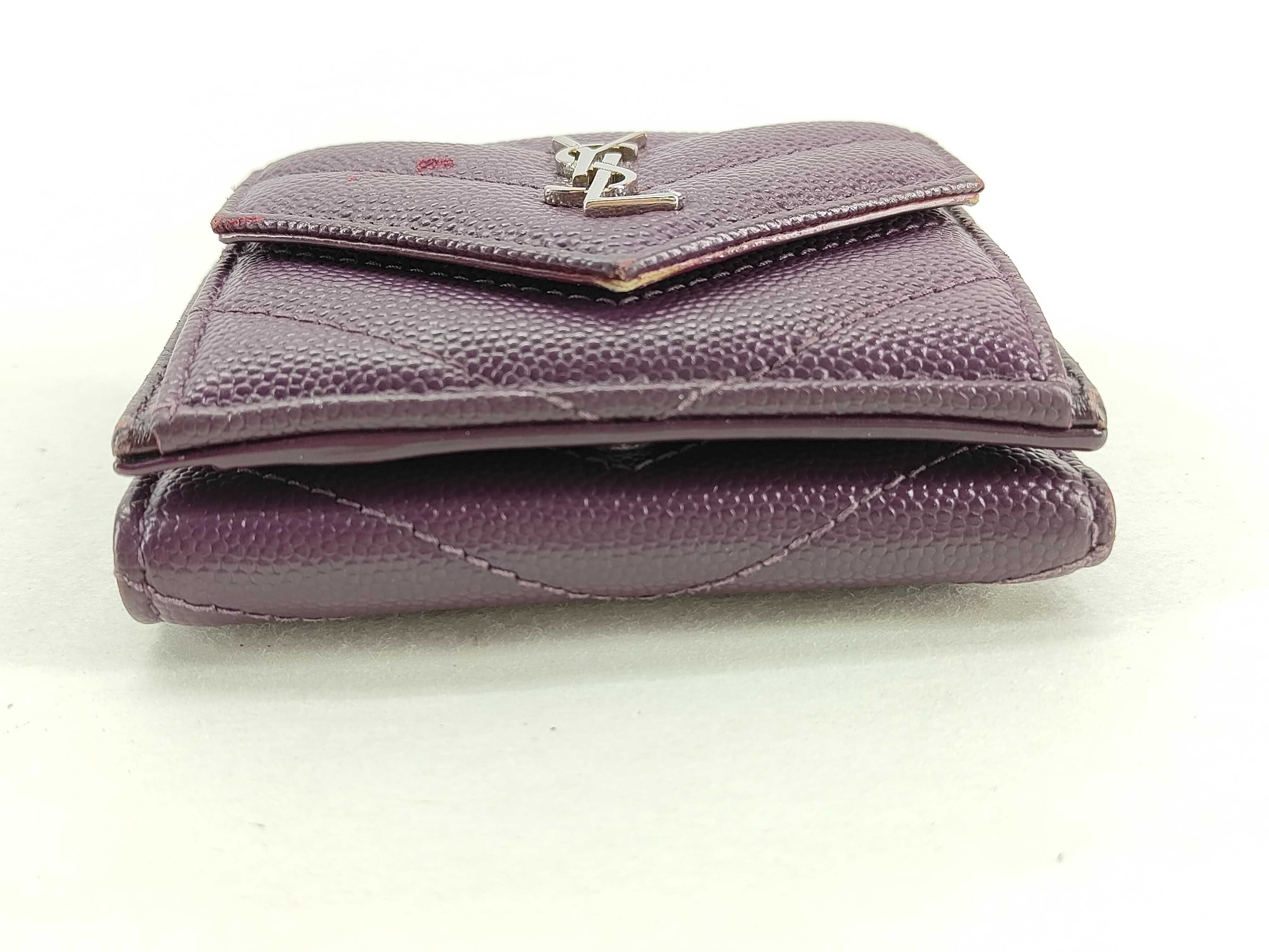Caviar Skin Wallet, Purple — view 4