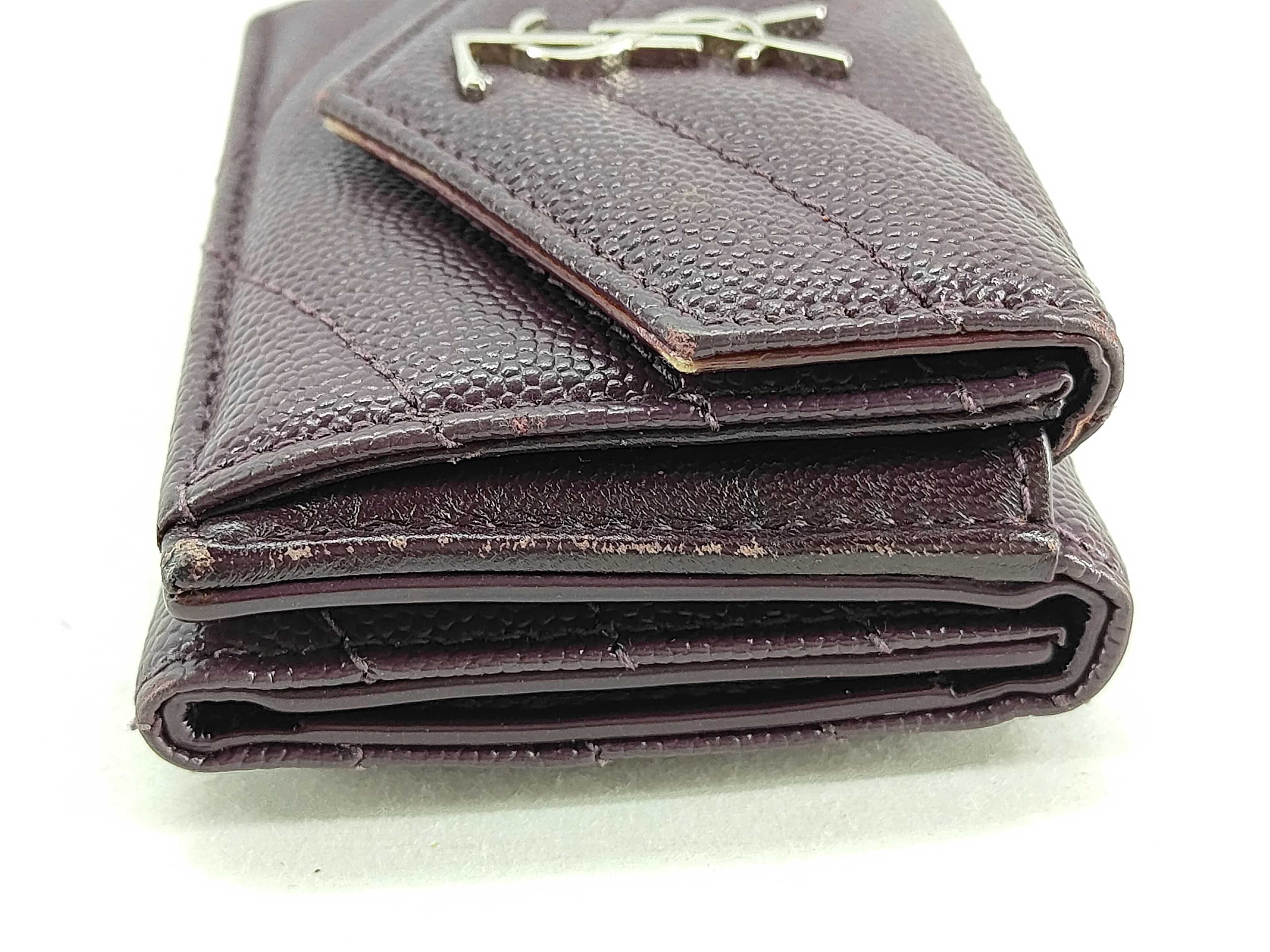 Caviar Skin Wallet, Purple — view 5
