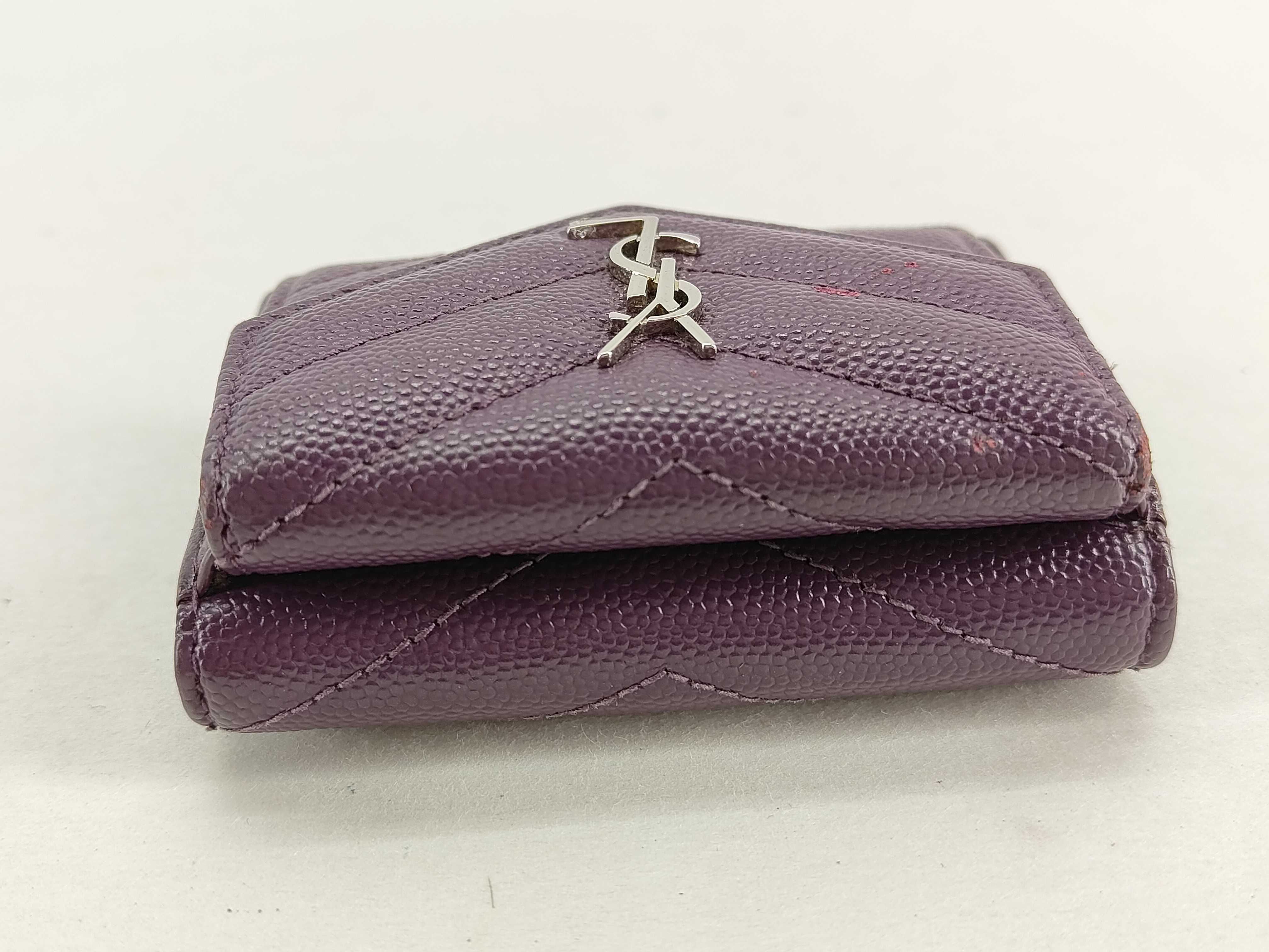 Caviar Skin Wallet, Purple — view 6