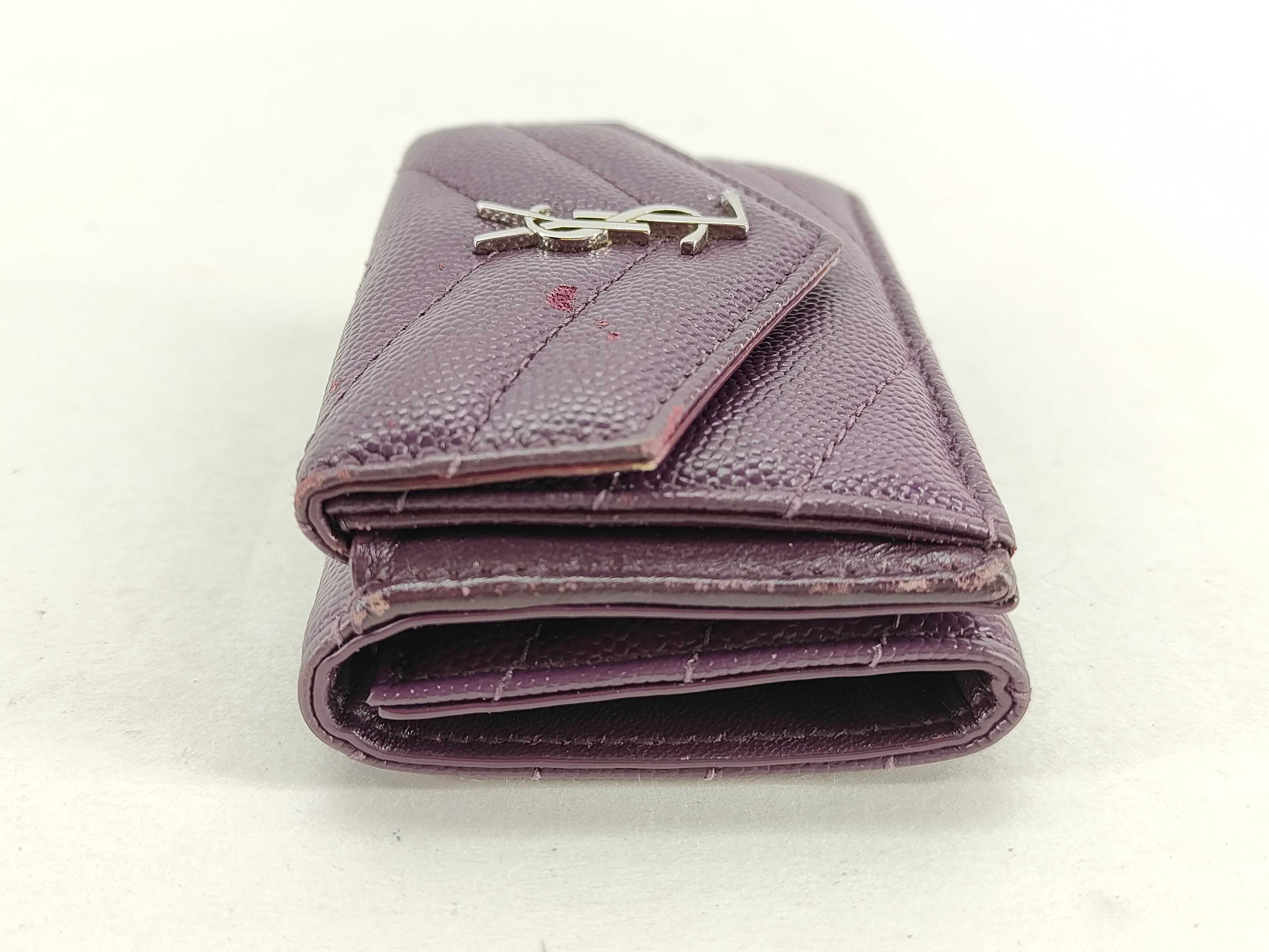 Caviar Skin Wallet, Purple — view 7