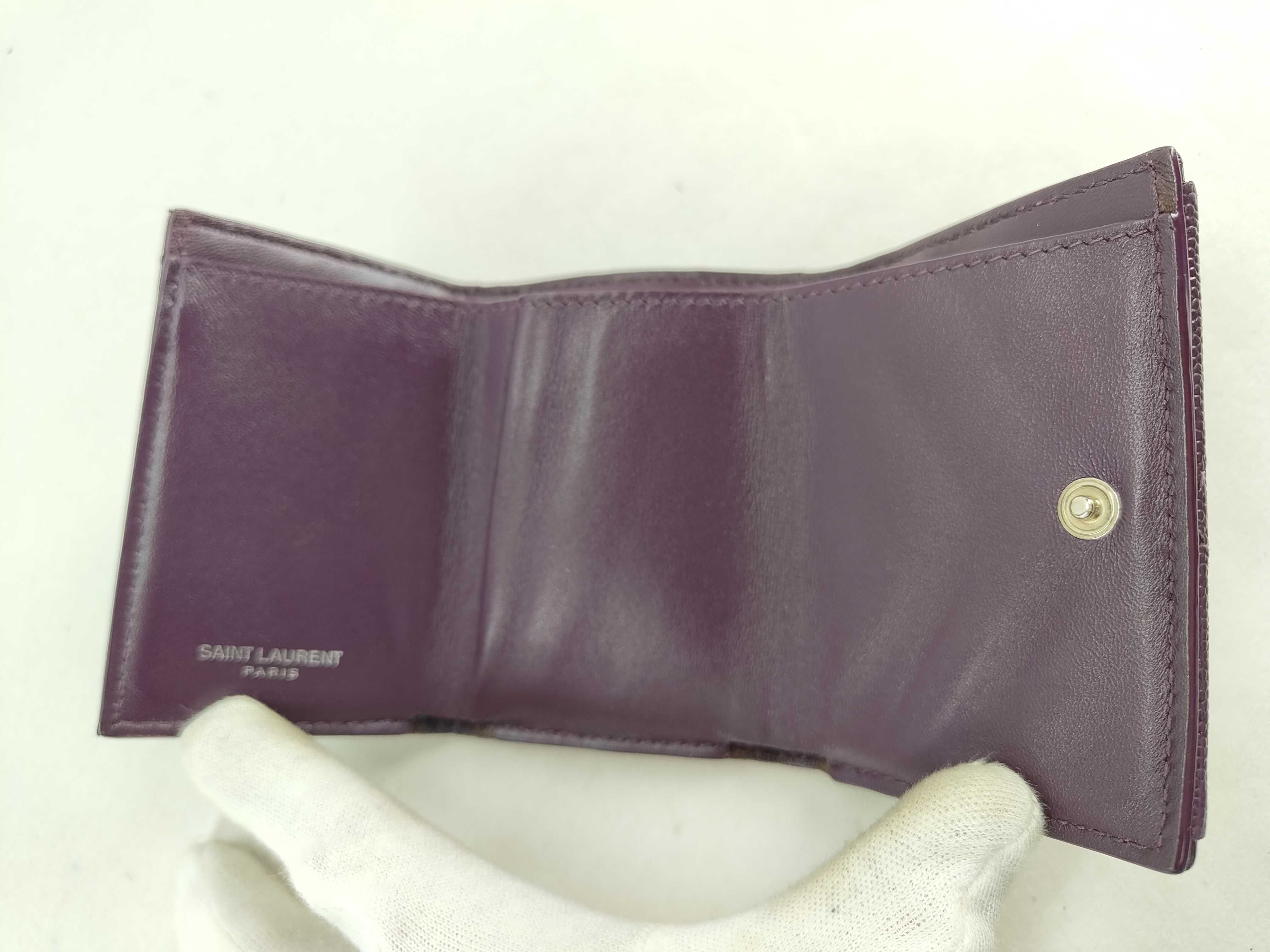 Caviar Skin Wallet, Purple — view 8