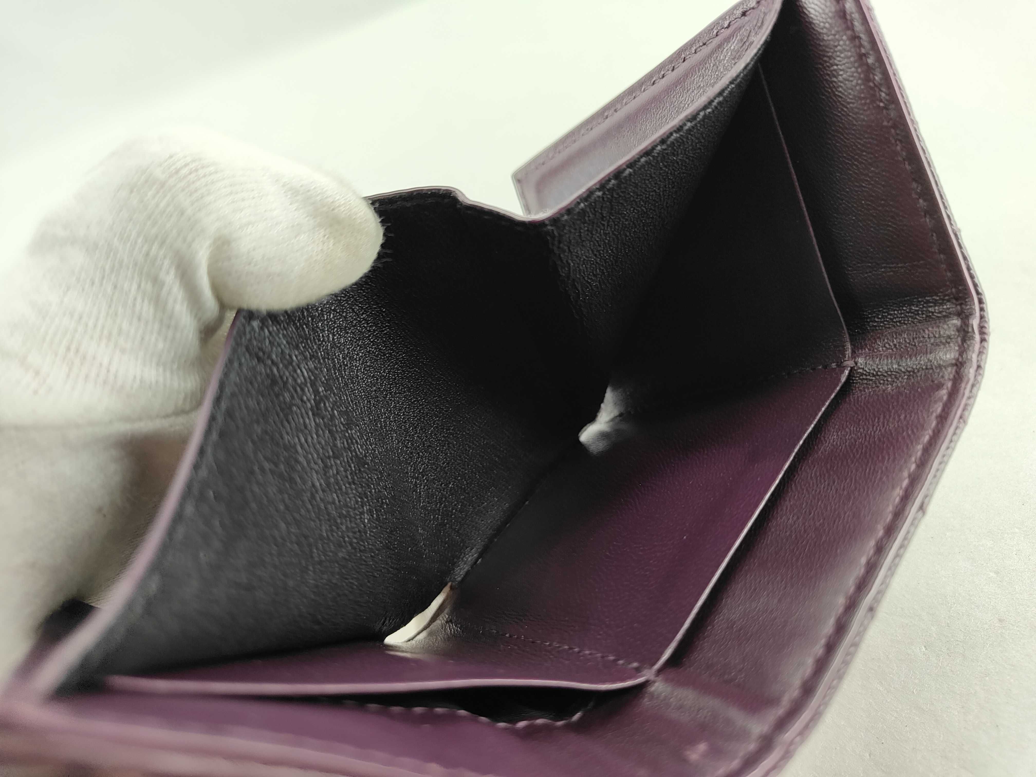 Caviar Skin Wallet, Purple — view 10