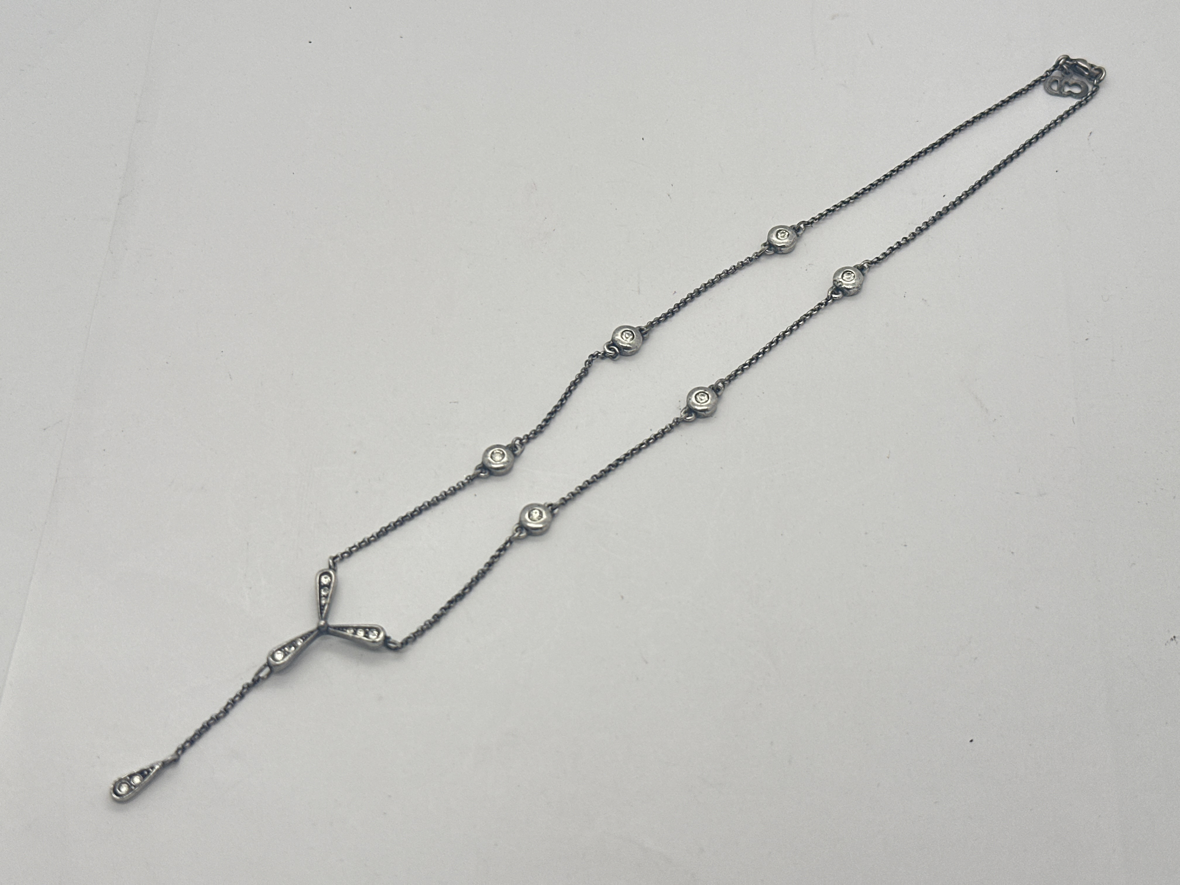 Rhinestone Necklace — view 2