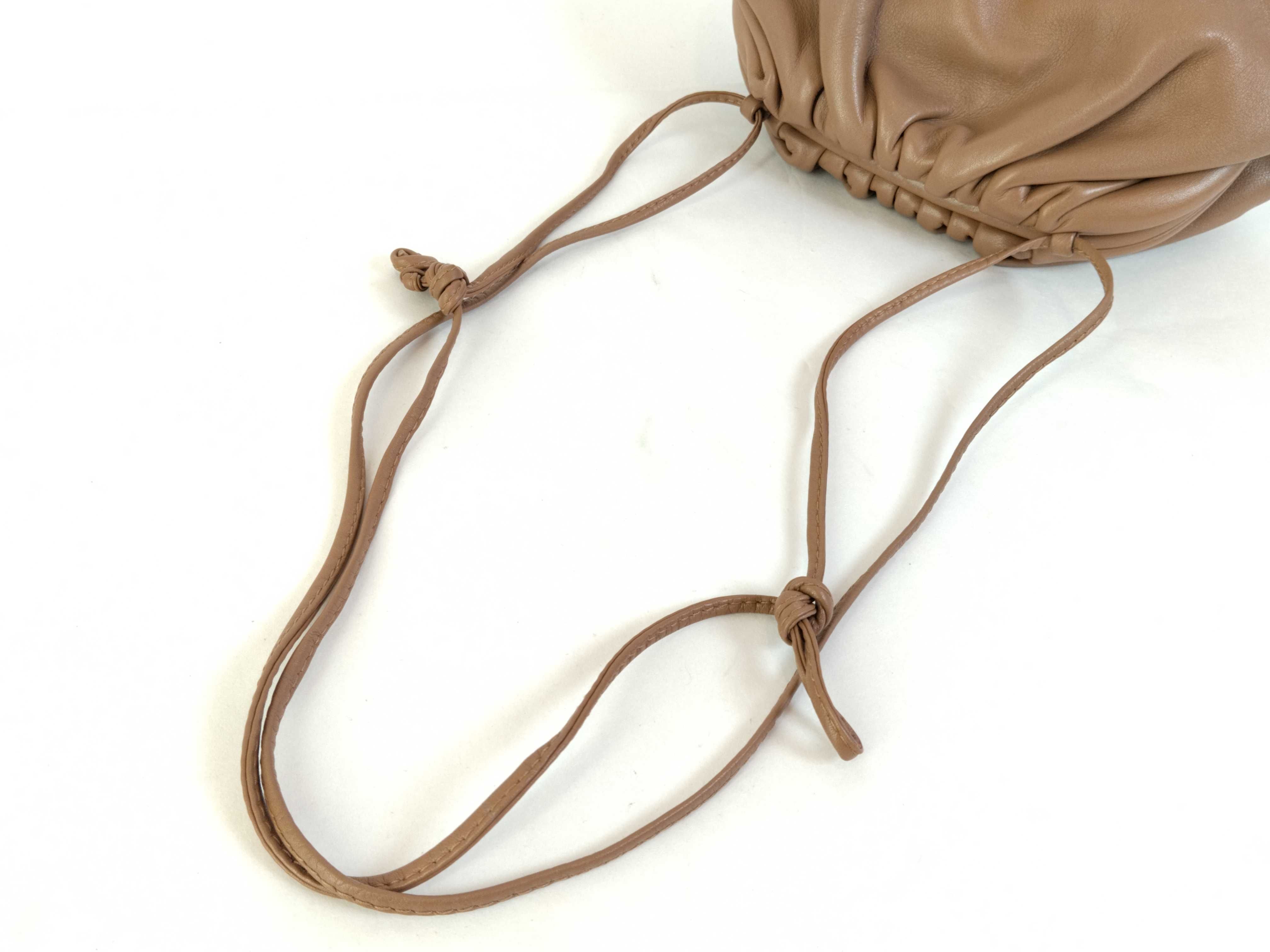 Mini The Pouch Leather Shoulder Bag Brown Shoulder Bag — view 3