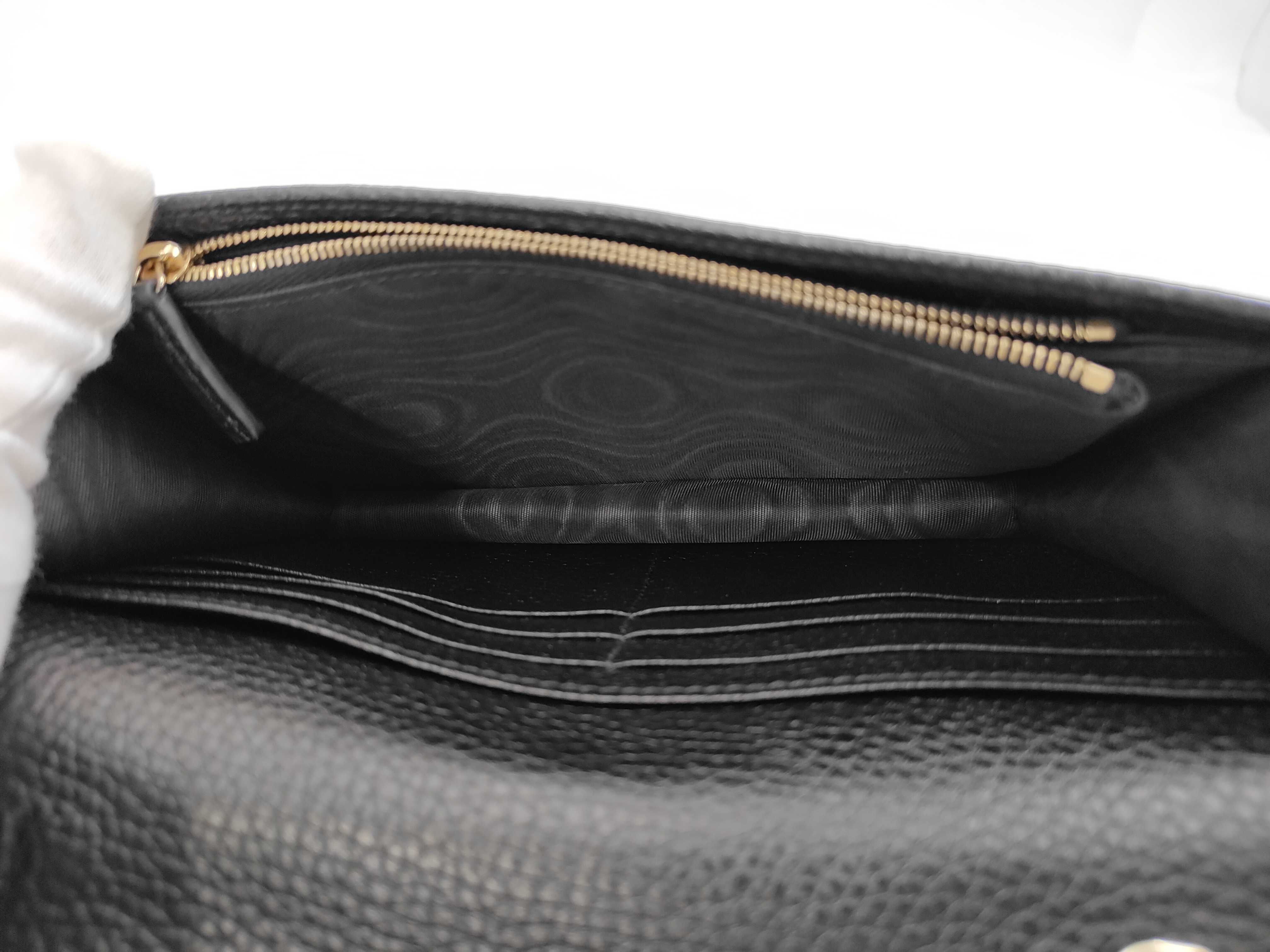 Soho Embossed Shoulder Bag with Chain Wallet 598211 Black Shoulder Bag — view 7