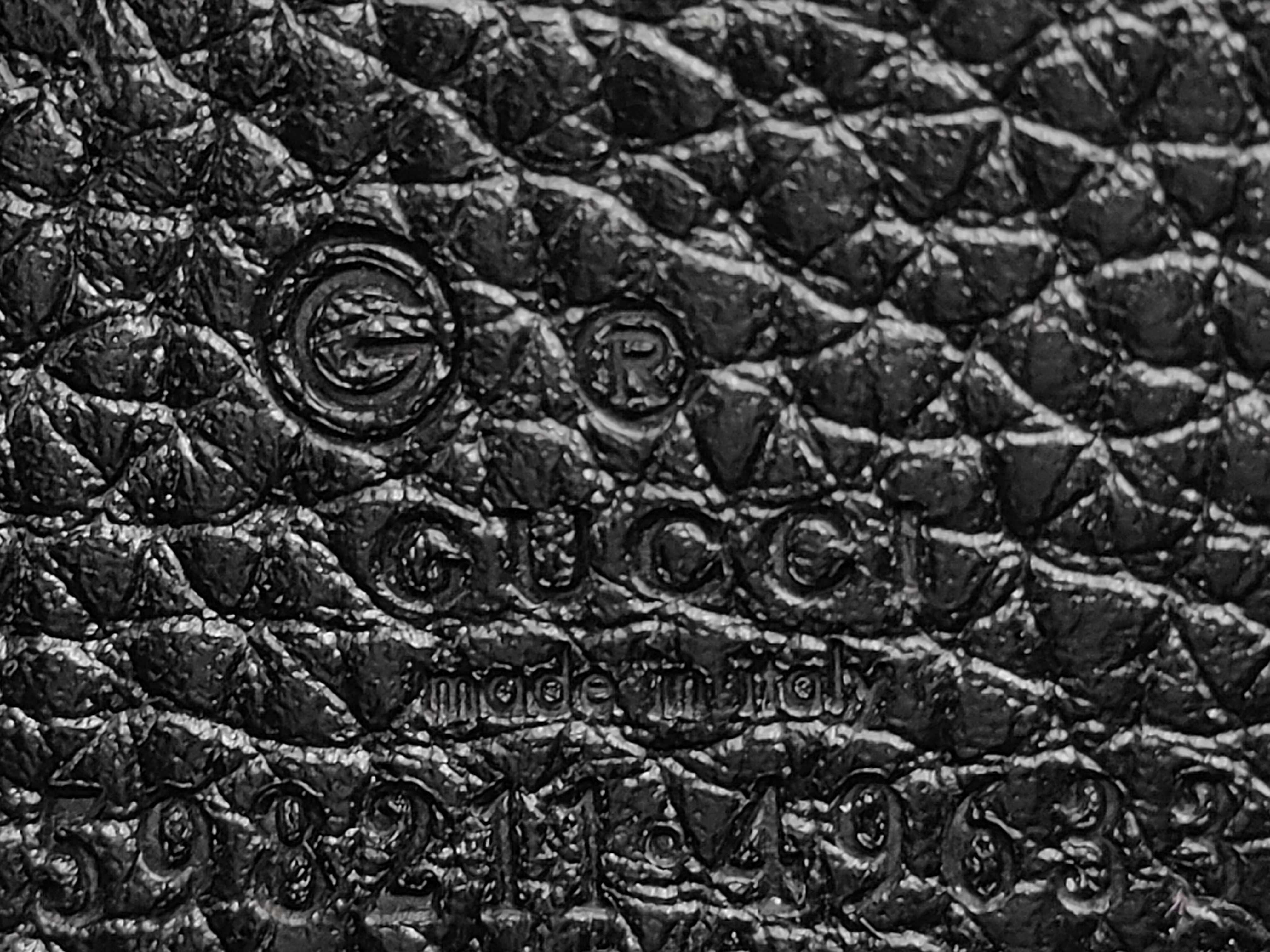 Soho Embossed Shoulder Bag with Chain Wallet 598211 Black Shoulder Bag — view 9