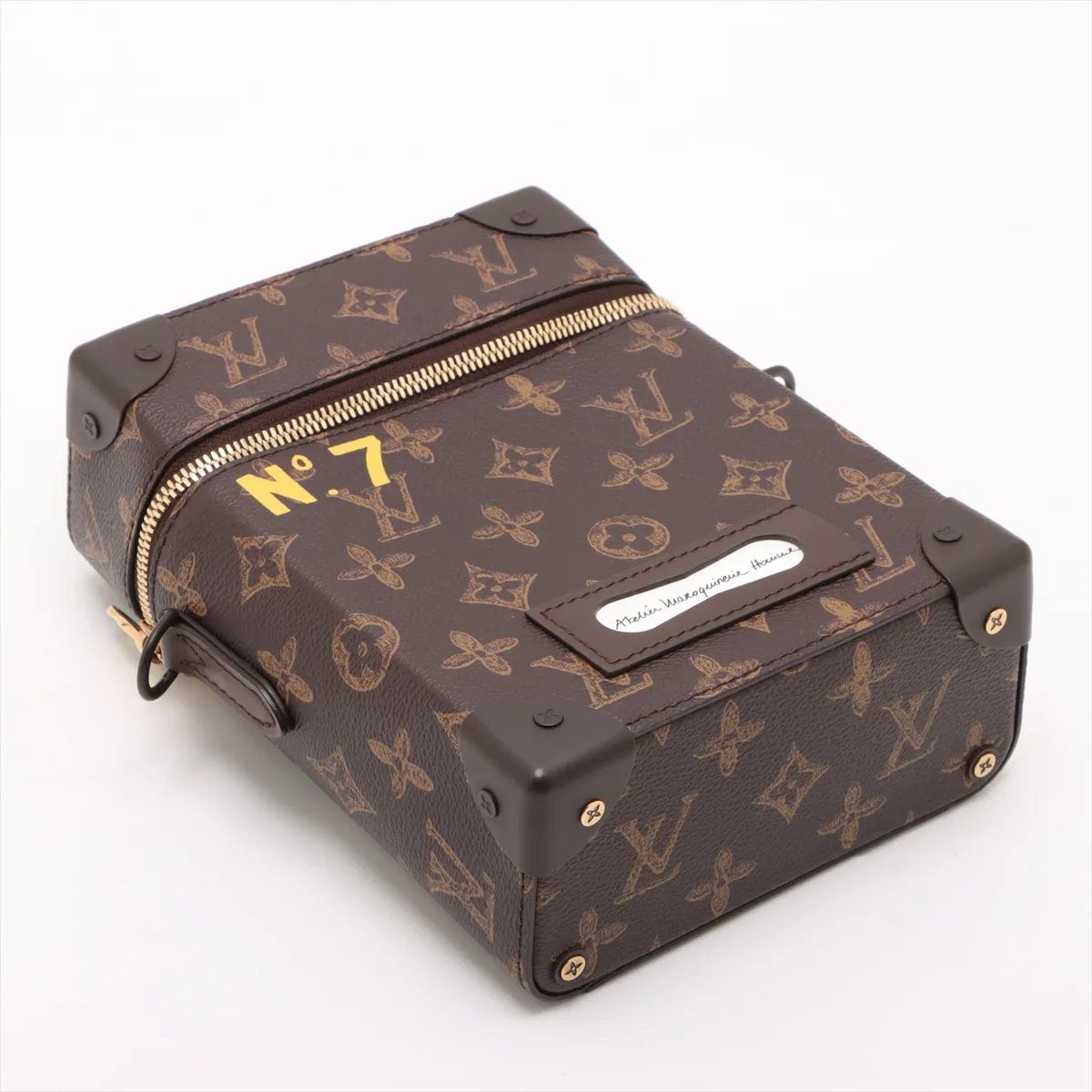 Monogram No.7 Vertical Box Trunk M59664 Brown RFID Reactive — view 4