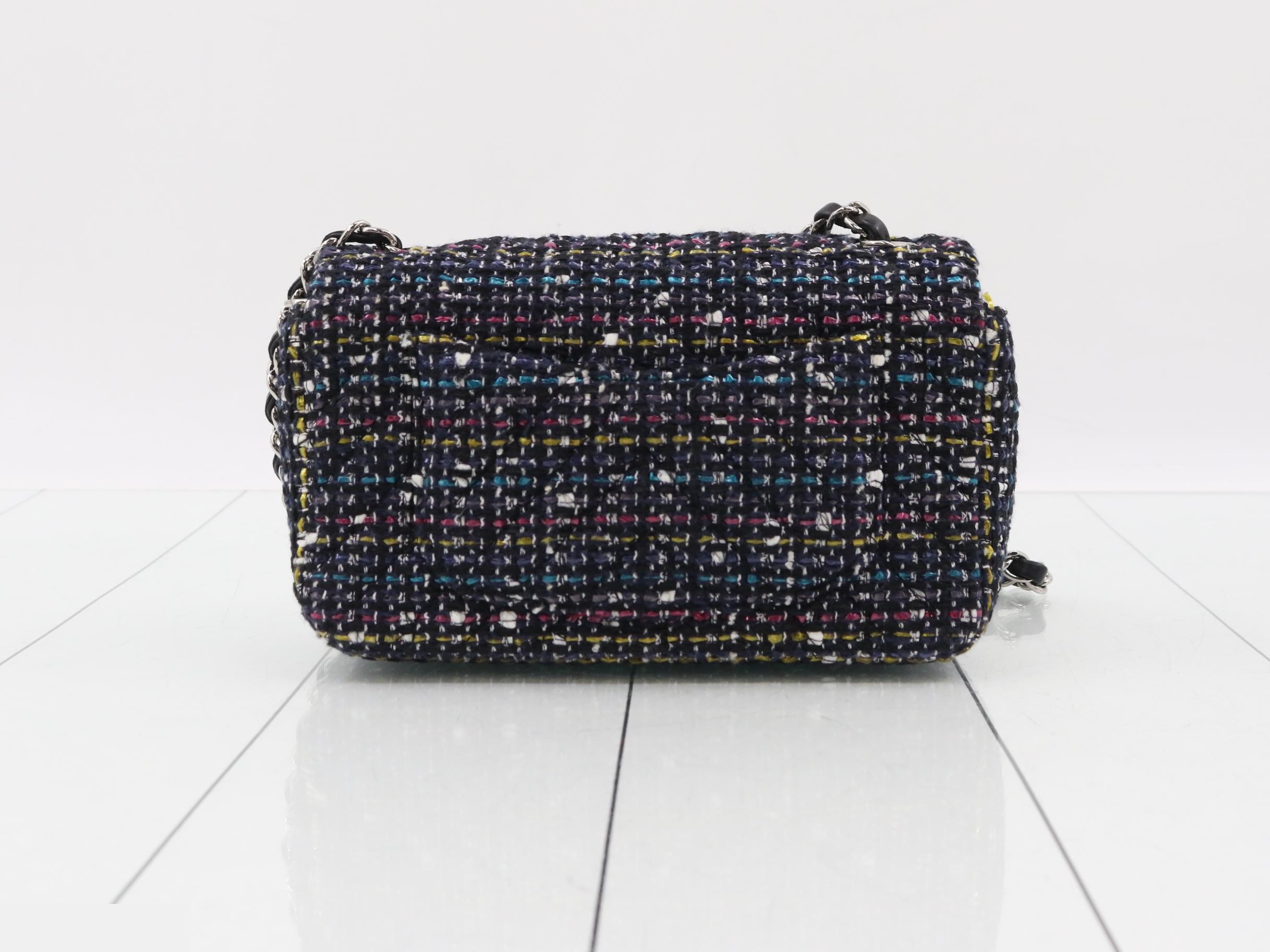 Tweed Mini Matelassé Shoulder Bag — view 2