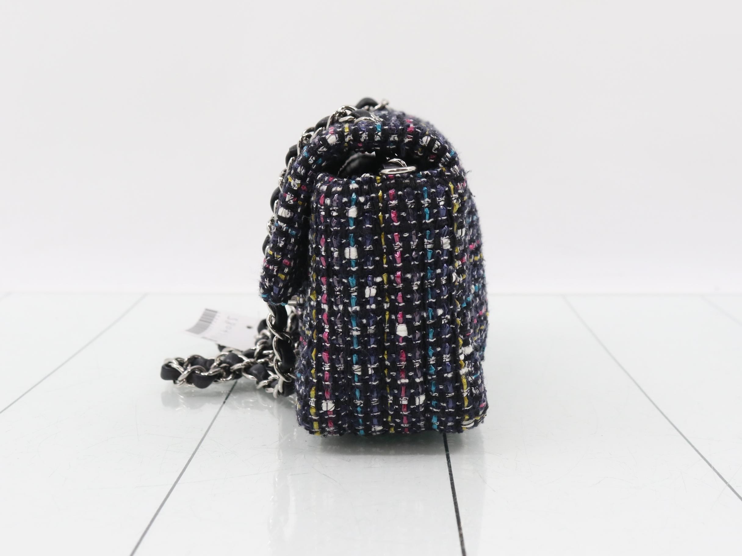 Tweed Mini Matelassé Shoulder Bag — view 3