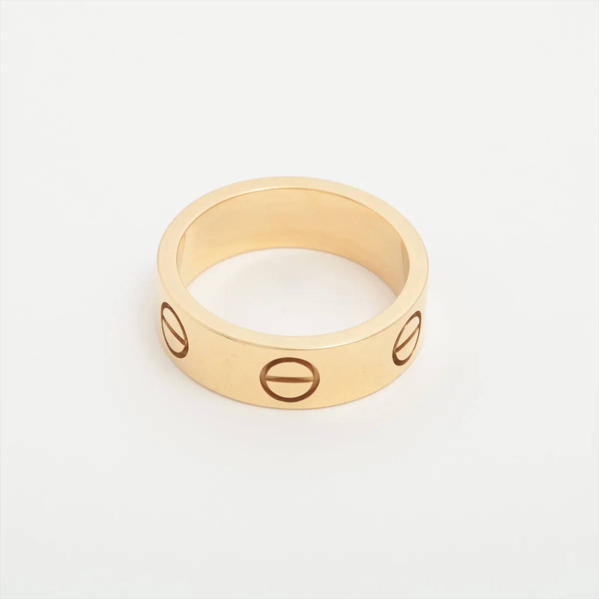 Love Ring 750 (Yellow Gold) 6.6g 50 BF4934 (Dents) — view 2