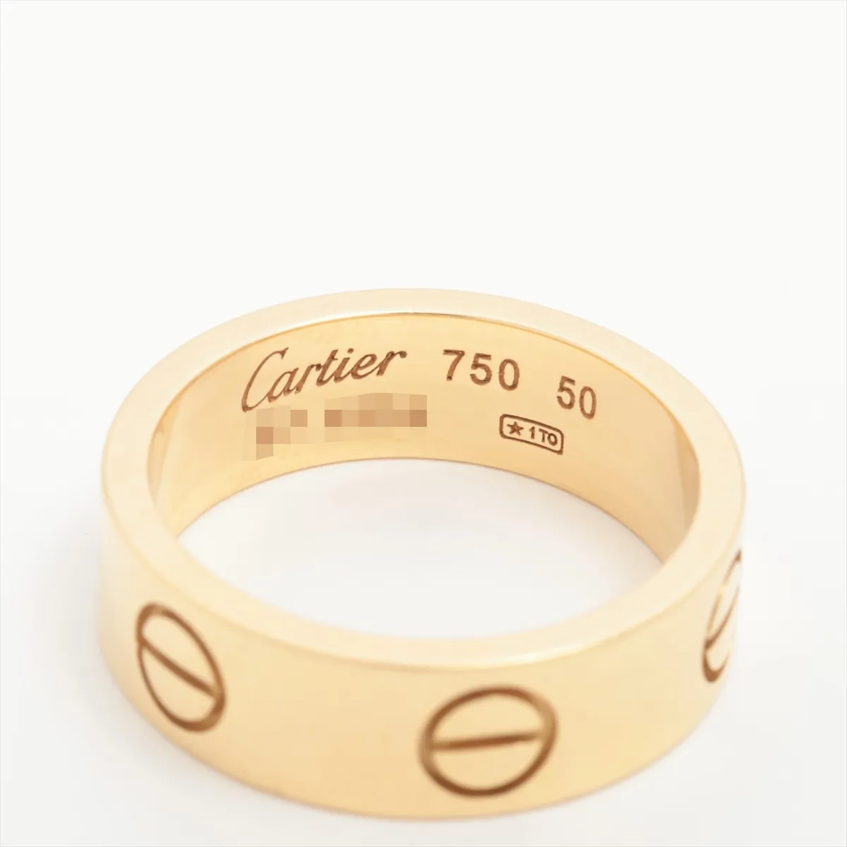 Love Ring 750 (Yellow Gold) 6.6g 50 BF4934 (Dents) — view 3