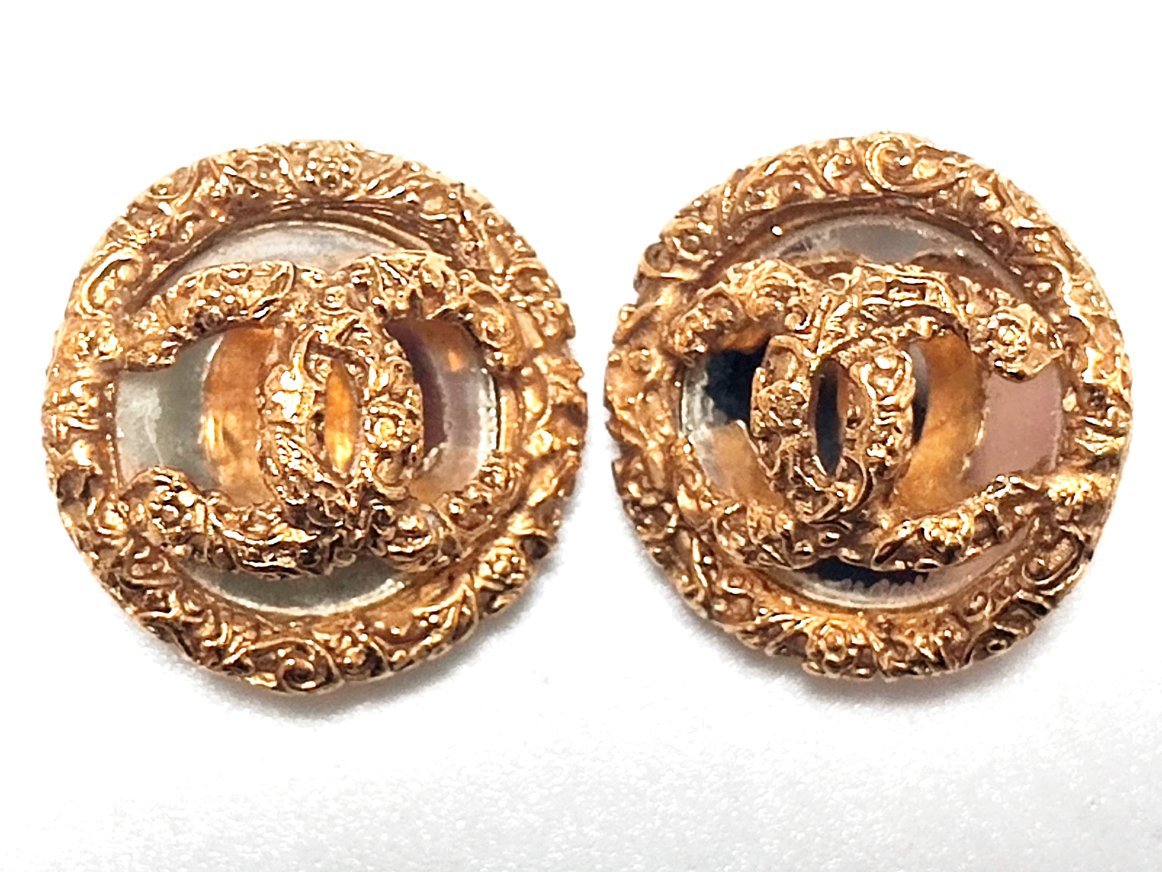 Coco Mark Mirror Lava Earrings 93P — view 3