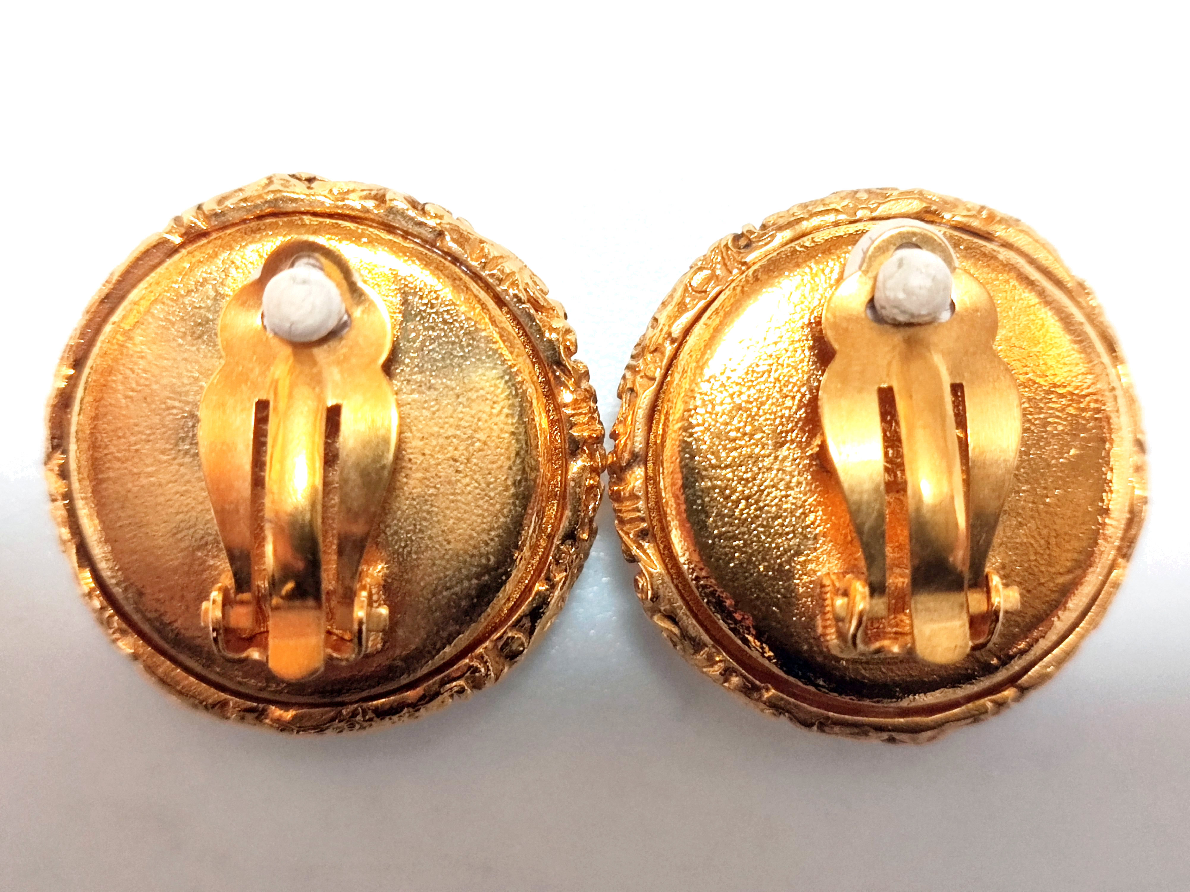 Coco Mark Mirror Lava Earrings 93P — view 4