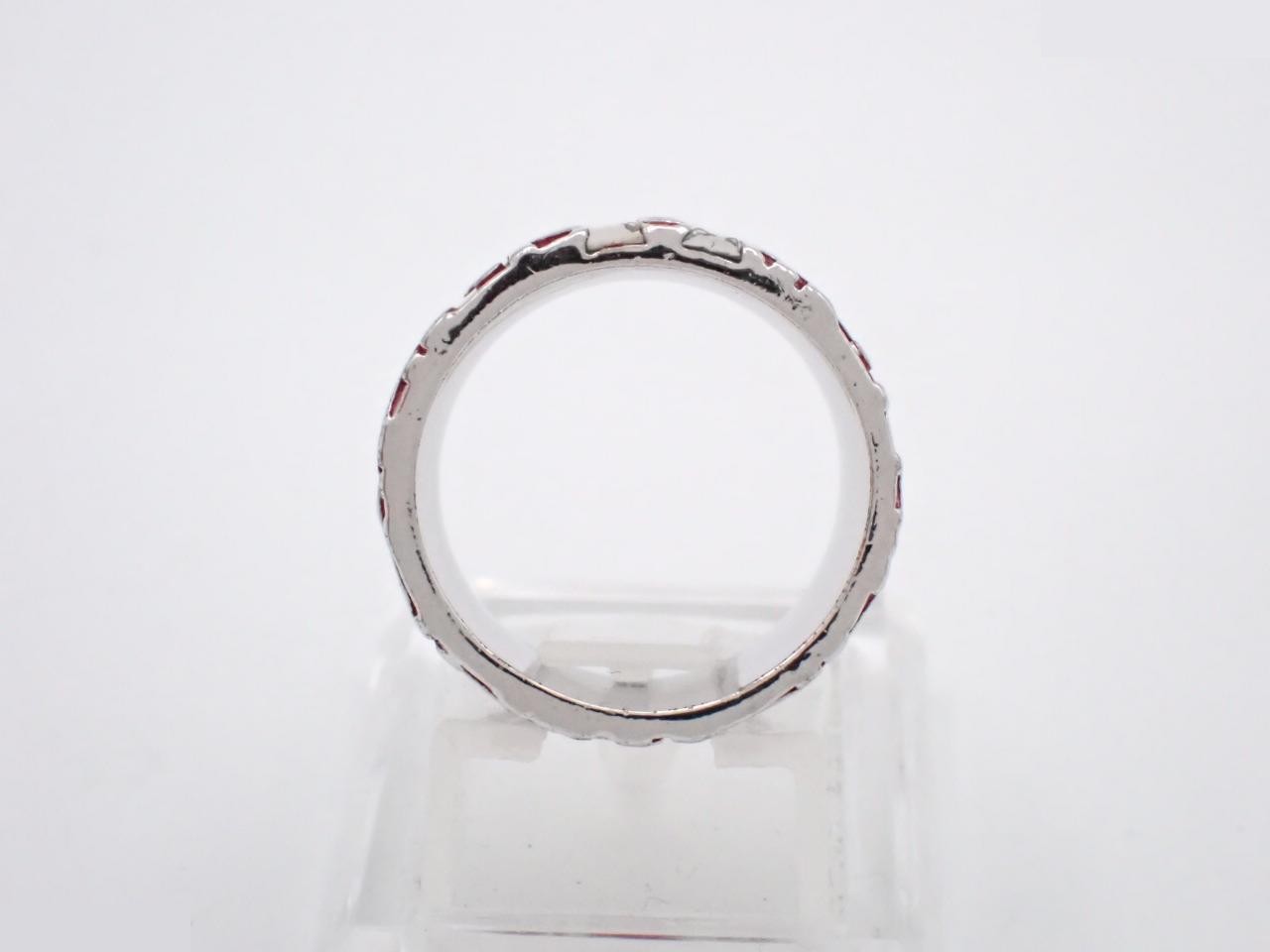No. 2 Trotter (precious metal) ring, box, stamped 5, actual size #9 — view 3