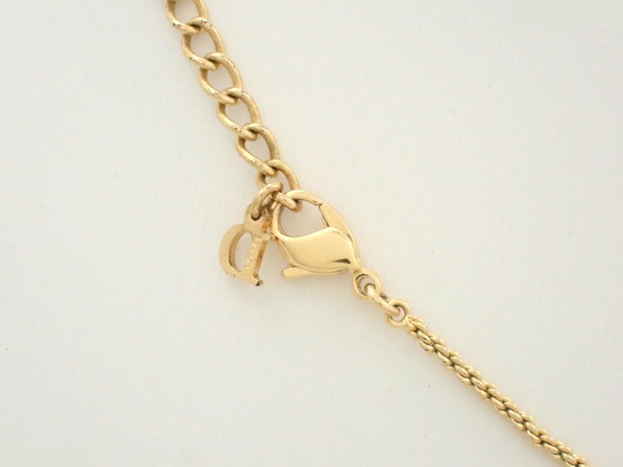 Trotter Square Plate Gold Necklace Chain (approx. 42cm) — view 3