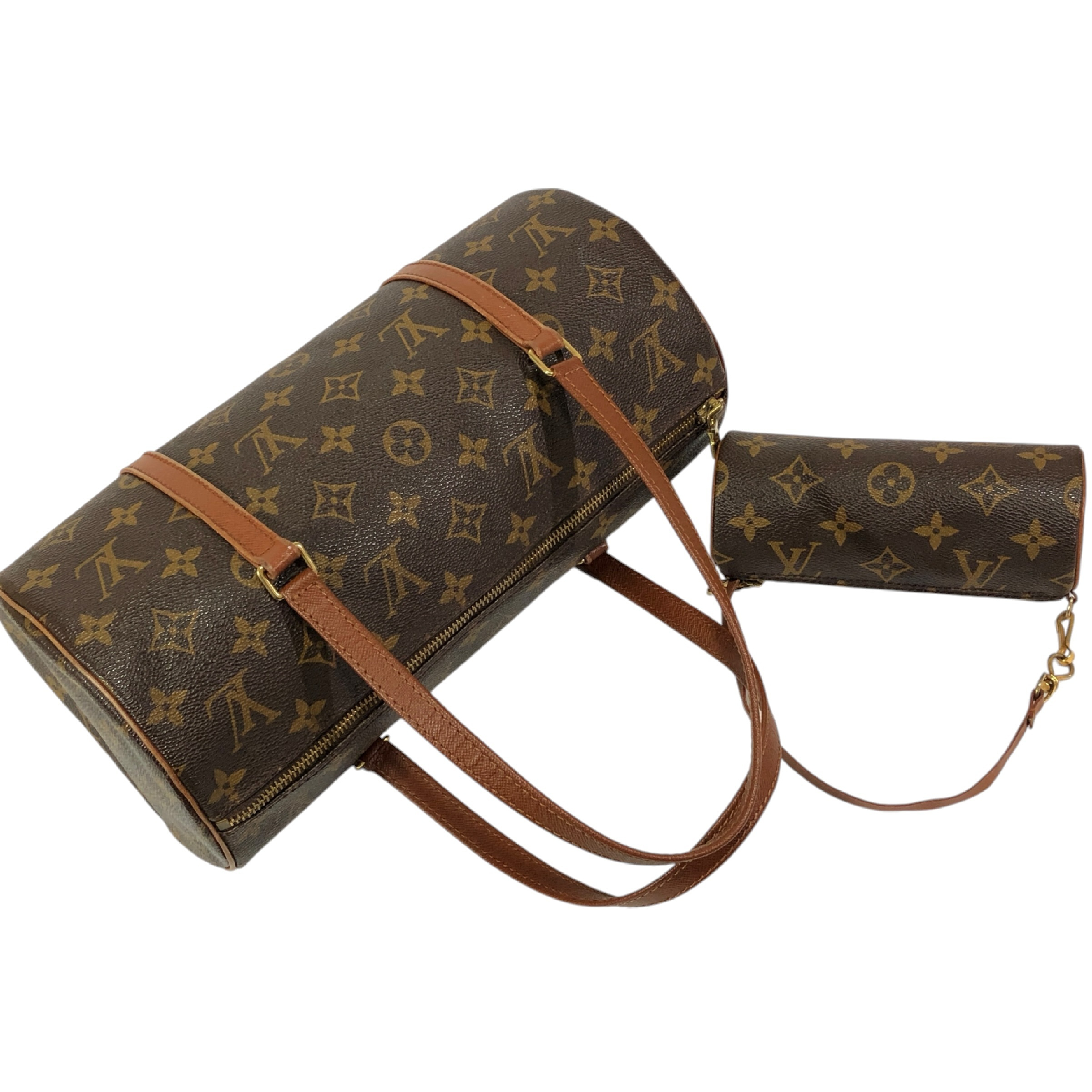 Papillon 30 Monogram Handbag M51365 with Pouch Mini Tote Bag TH0916 Made in France Handbag — view 8