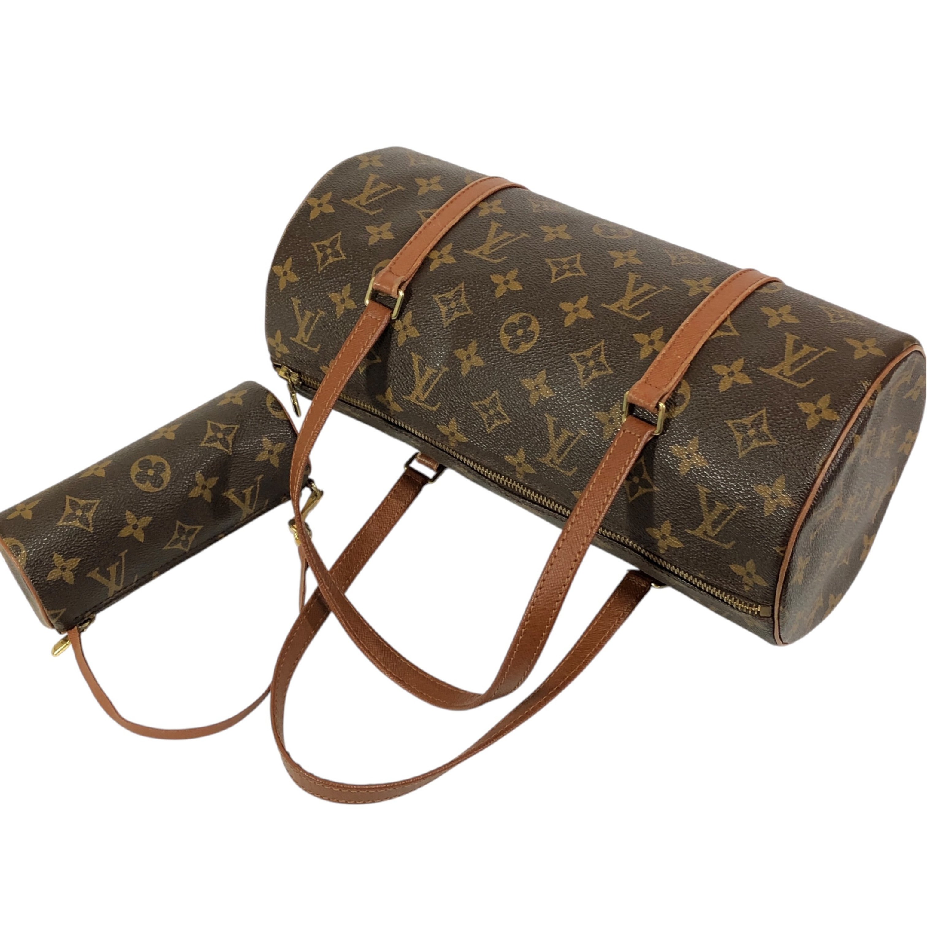 Papillon 30 Monogram Handbag M51365 with Pouch Mini Tote Bag TH0916 Made in France Handbag — view 10