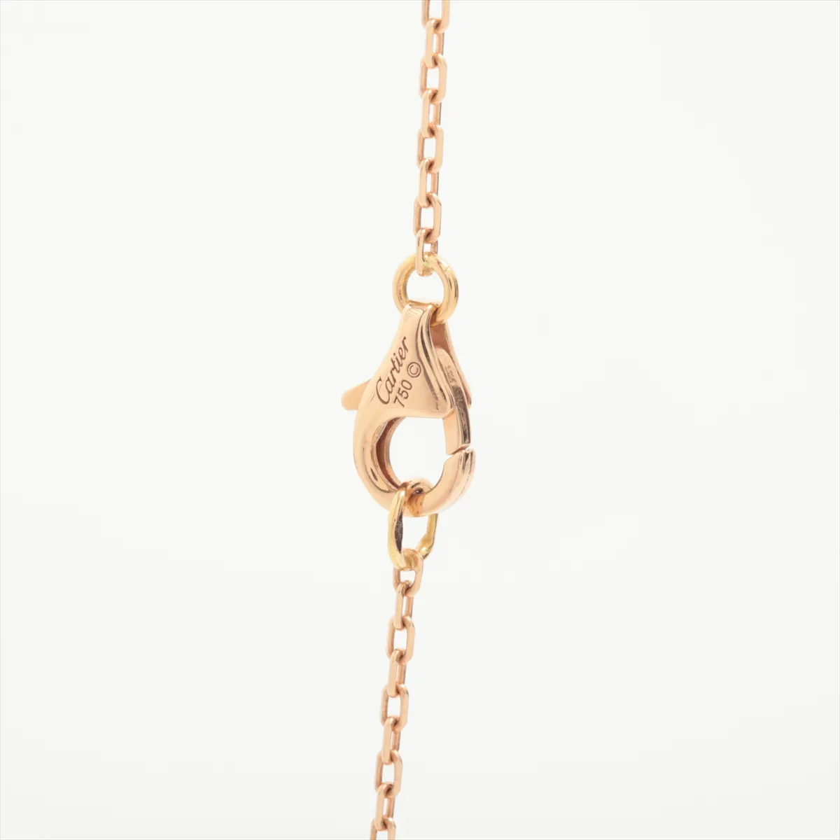 Trinity Heart Necklace 750 (Yellow Gold x Pink Gold x White Gold) 4.2g AAQ353 — view 3