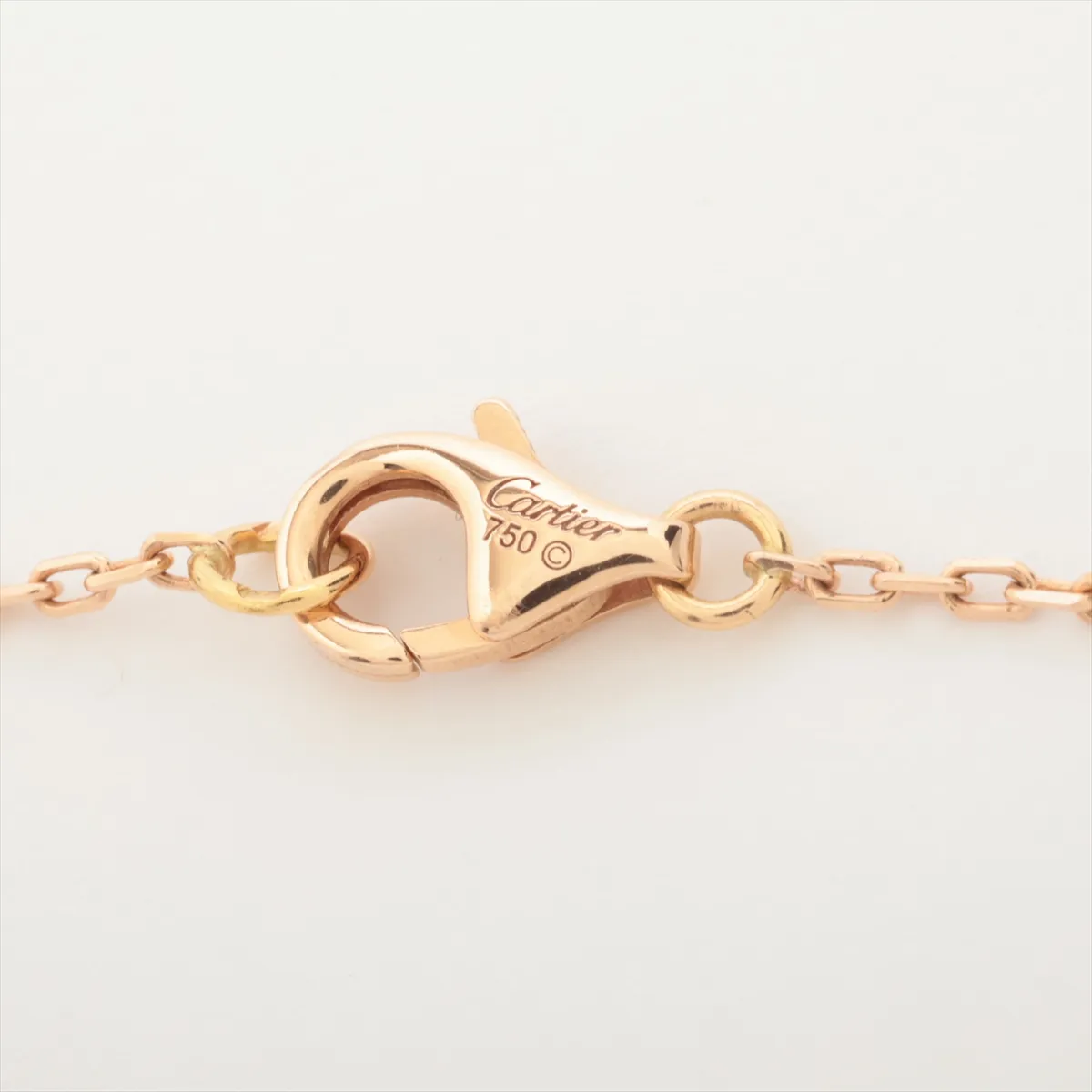Trinity Heart Necklace 750 (Yellow Gold x Pink Gold x White Gold) 4.2g AAQ353 — view 4