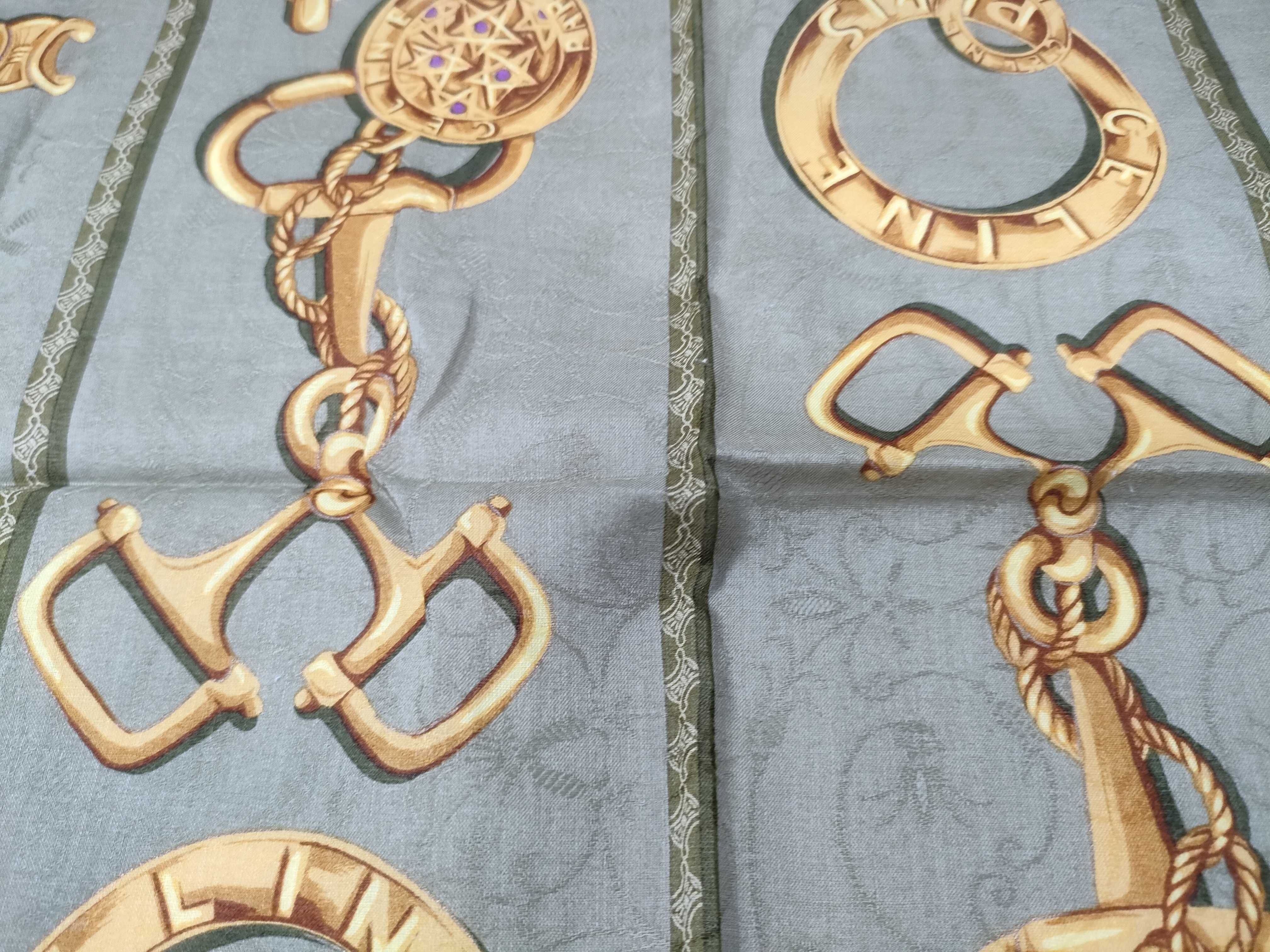 handkerchief scarf, horsebit, macadam motif, chain, and other accessories. — view 8