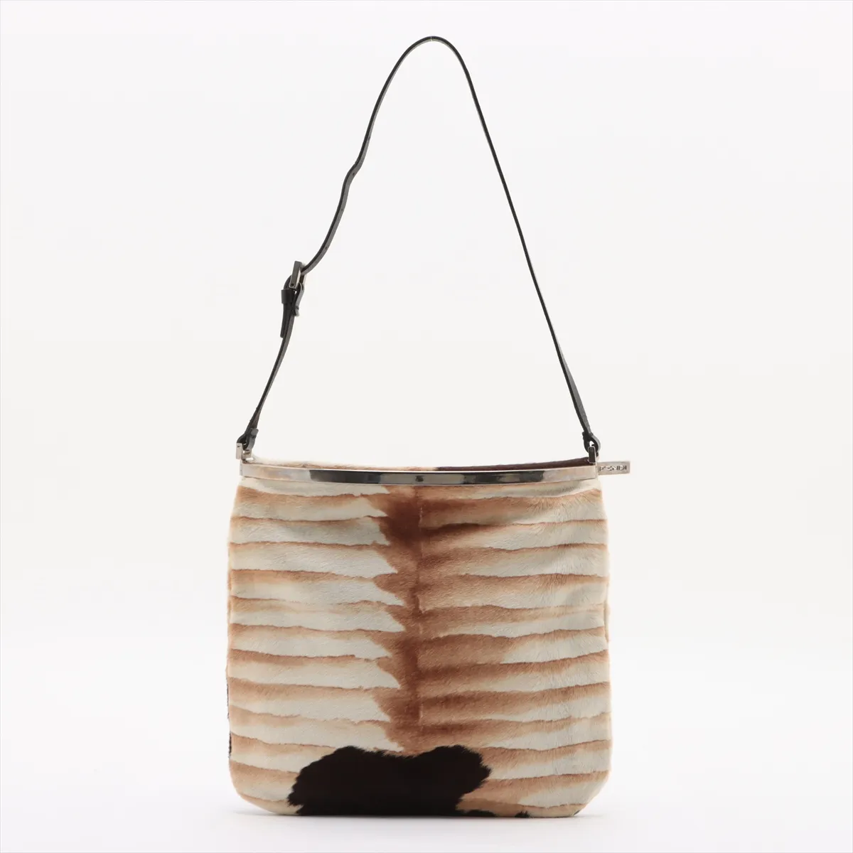 Haraco x Leather Shoulder Bag Beige 26737