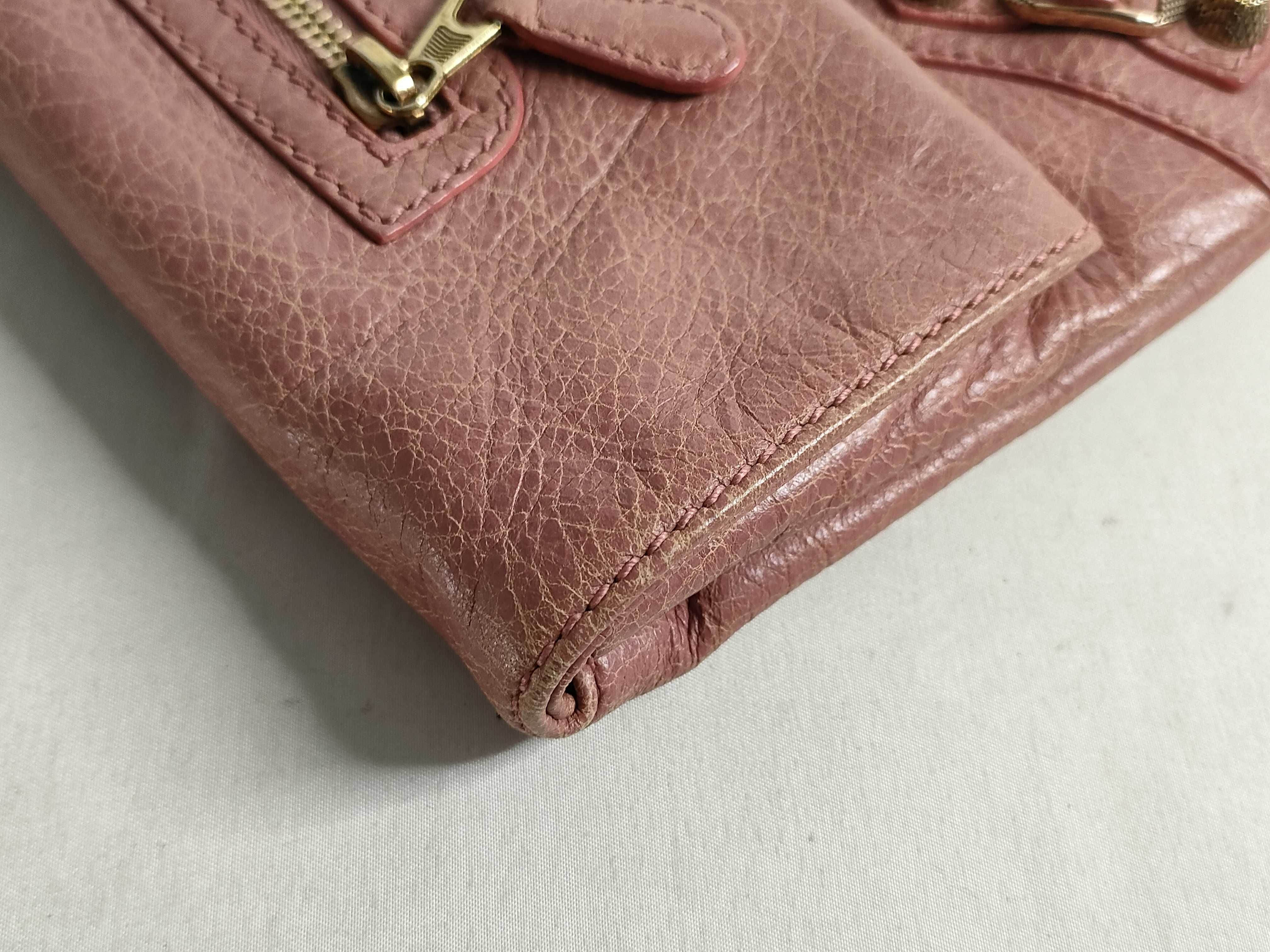 SG - Giant Envelope Leather Clutch bag Pink 282011 With mirror — view 11