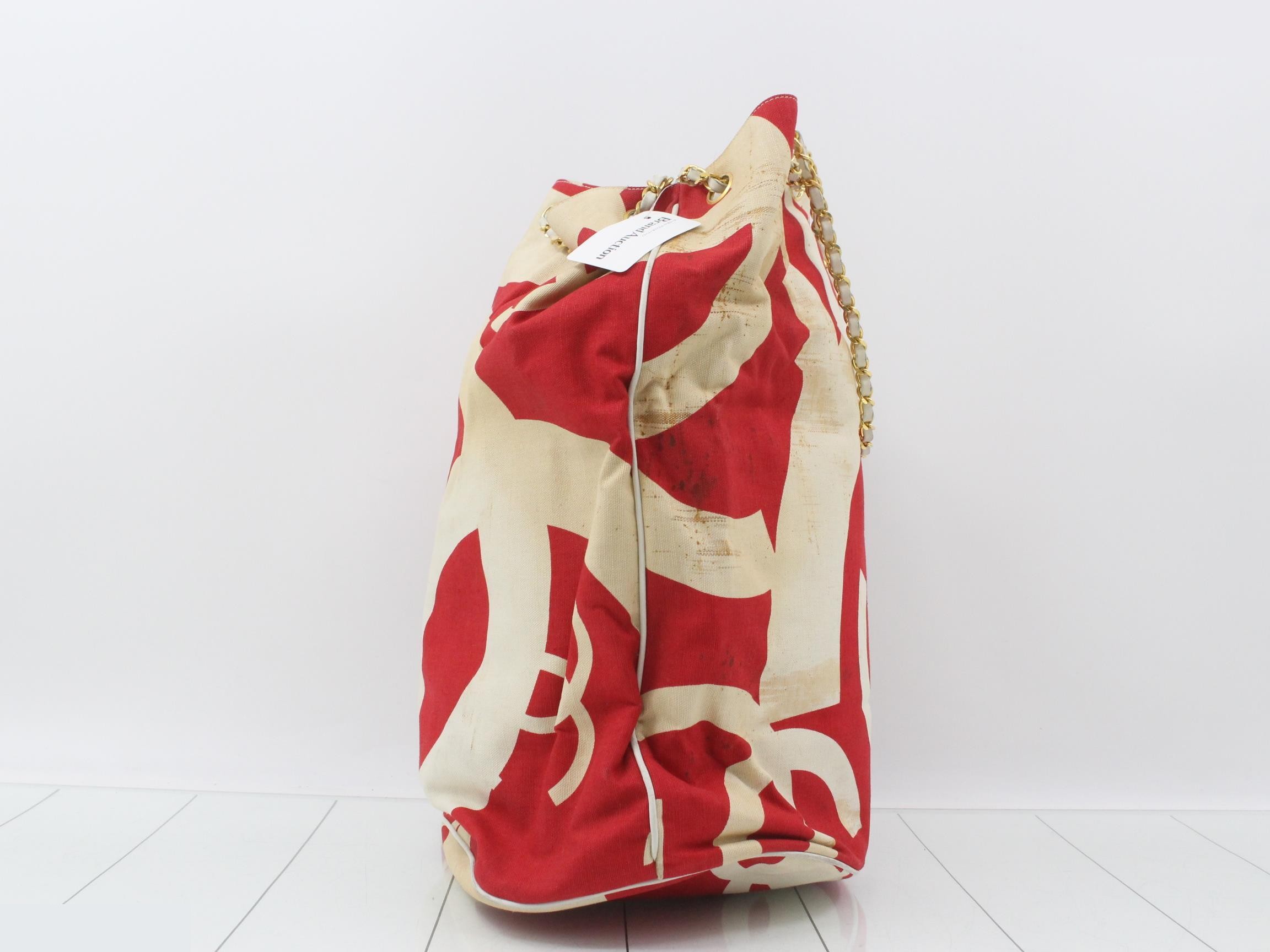 Canvas chain tote bag with pouch — view 3