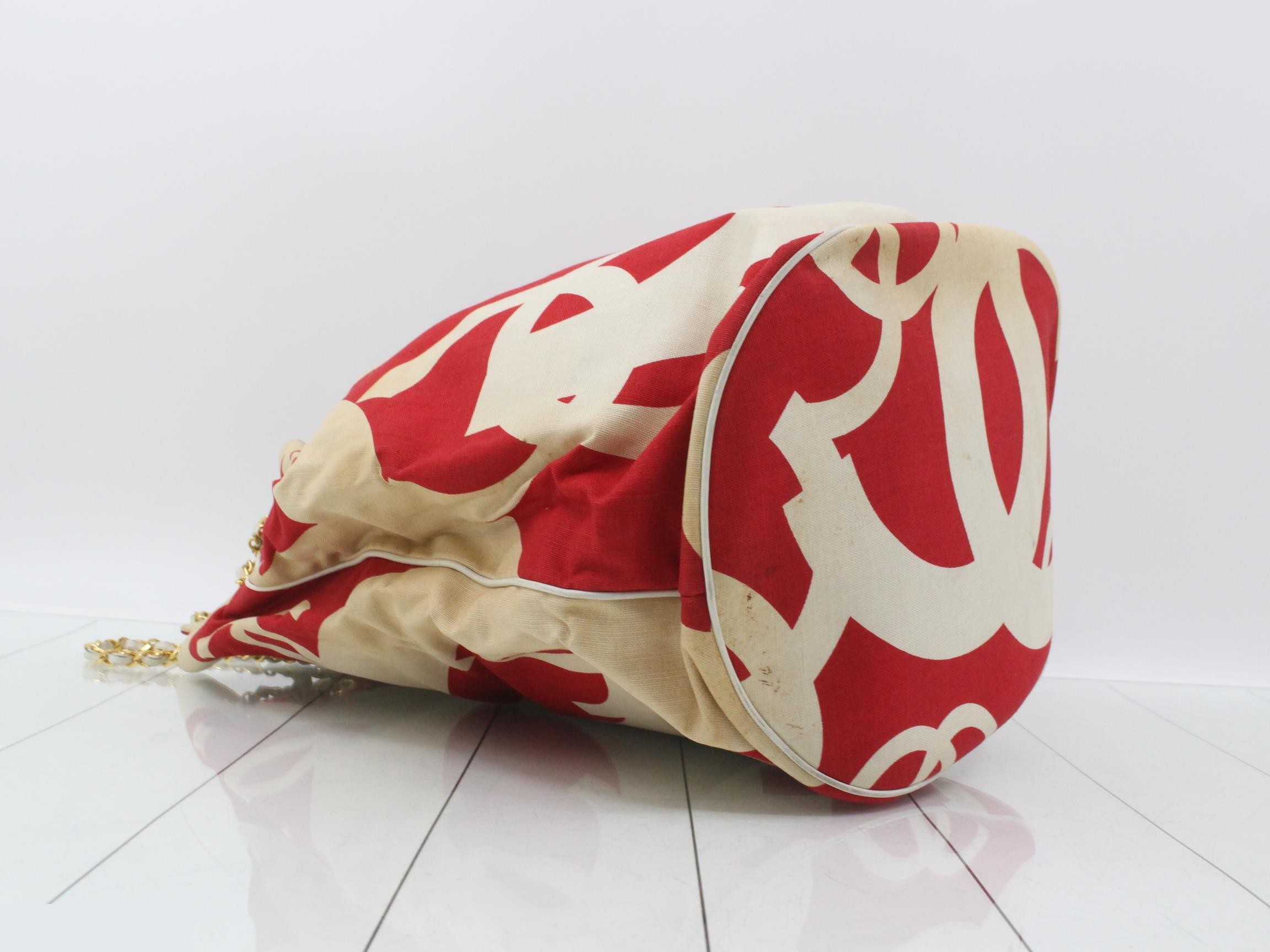 Canvas chain tote bag with pouch — view 5