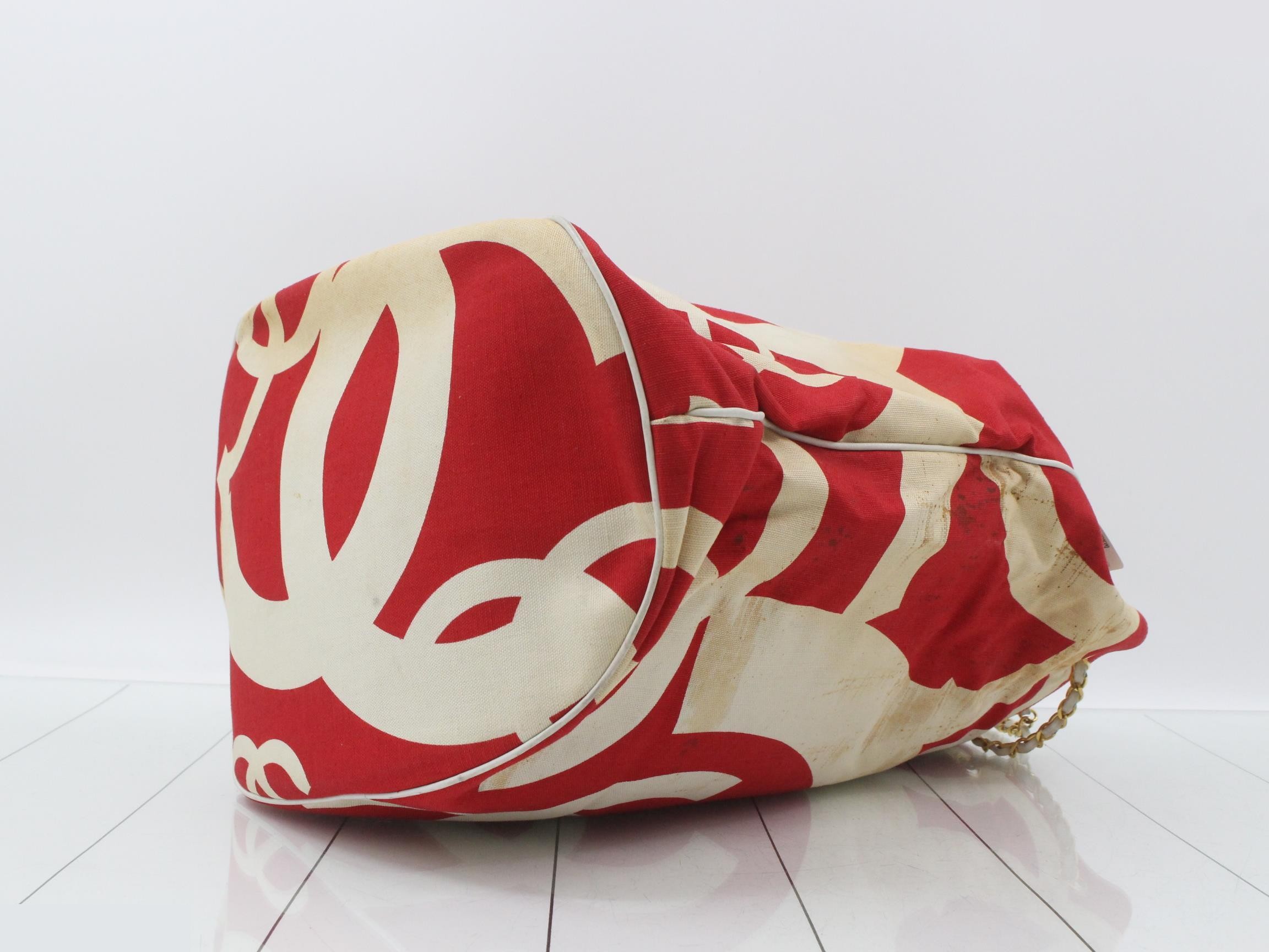 Canvas chain tote bag with pouch — view 6