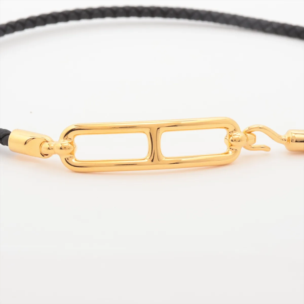 Reli Double Tour LF0245 Bracelet, GP x Leather, Gold x Black, — view 3