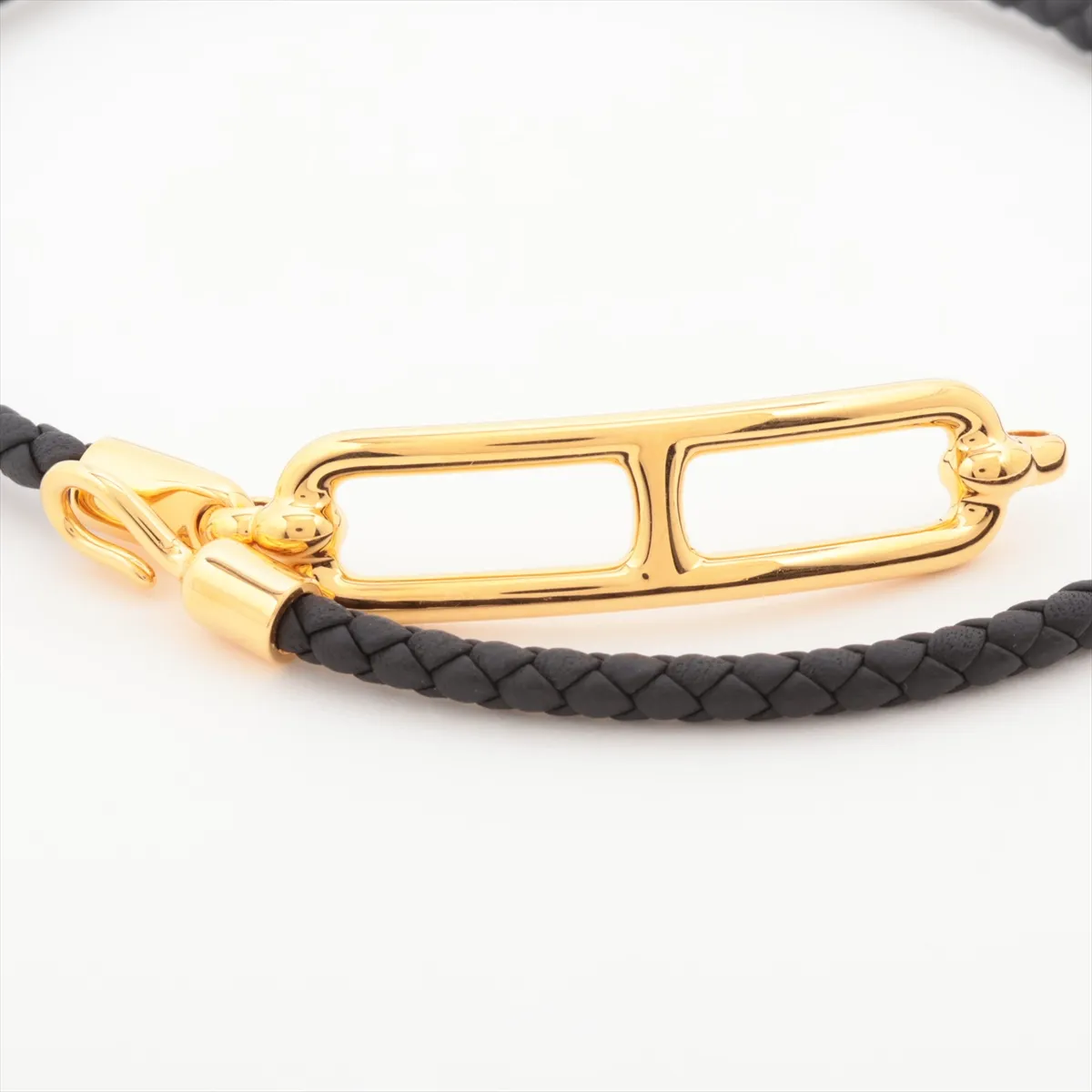 Reli Double Tour LF0245 Bracelet, GP x Leather, Gold x Black, — view 5