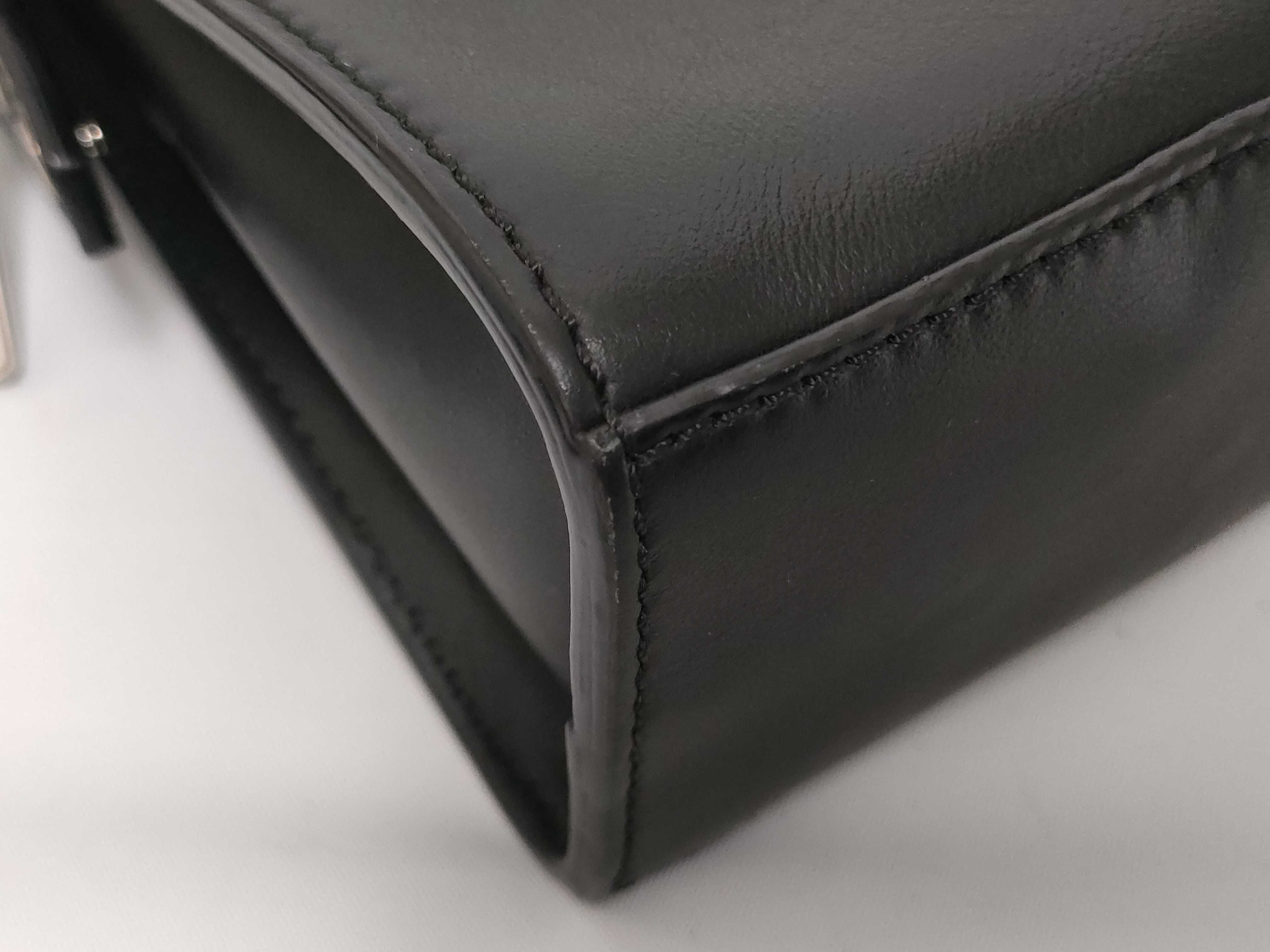 Vitello Dark Blue Shoulder Bag — view 4