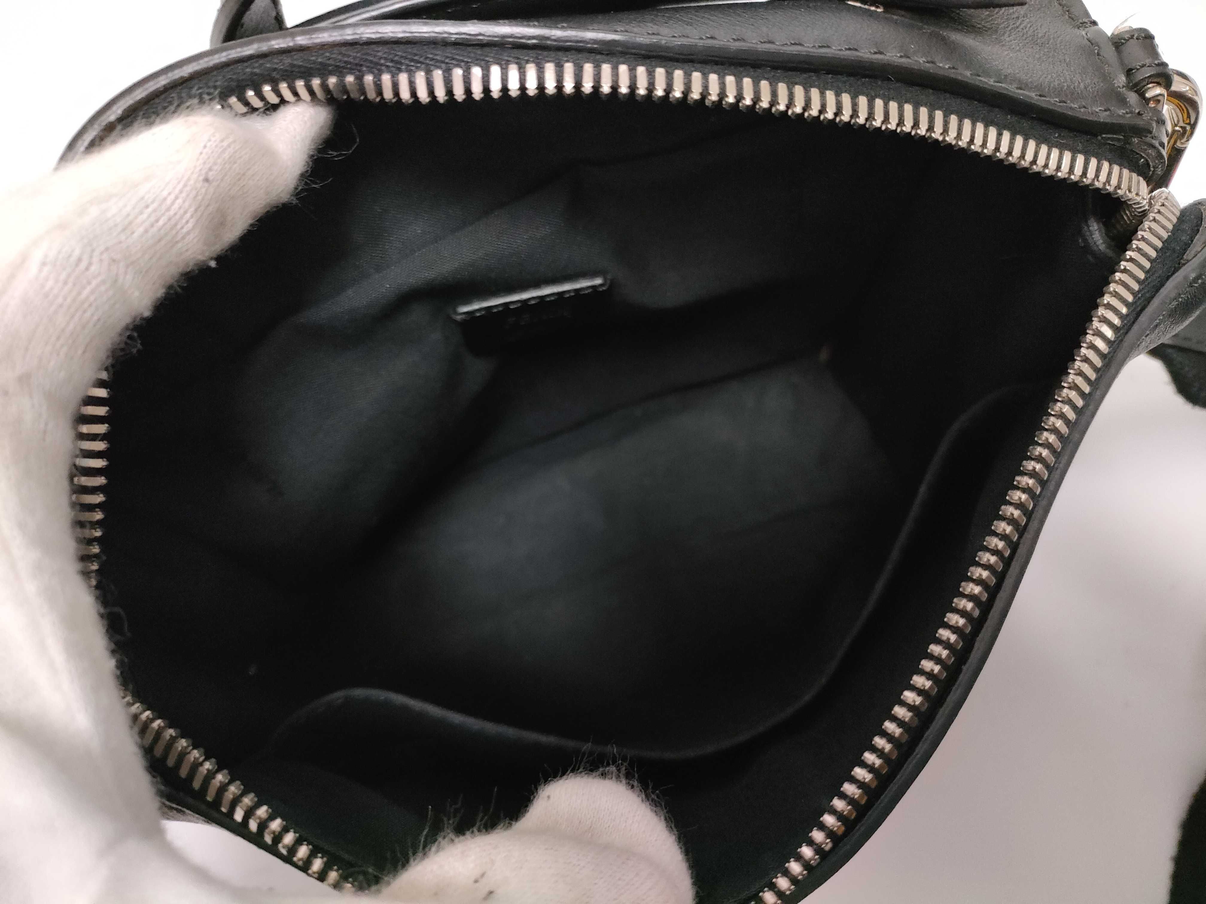 Vitello Dark Blue Shoulder Bag — view 10