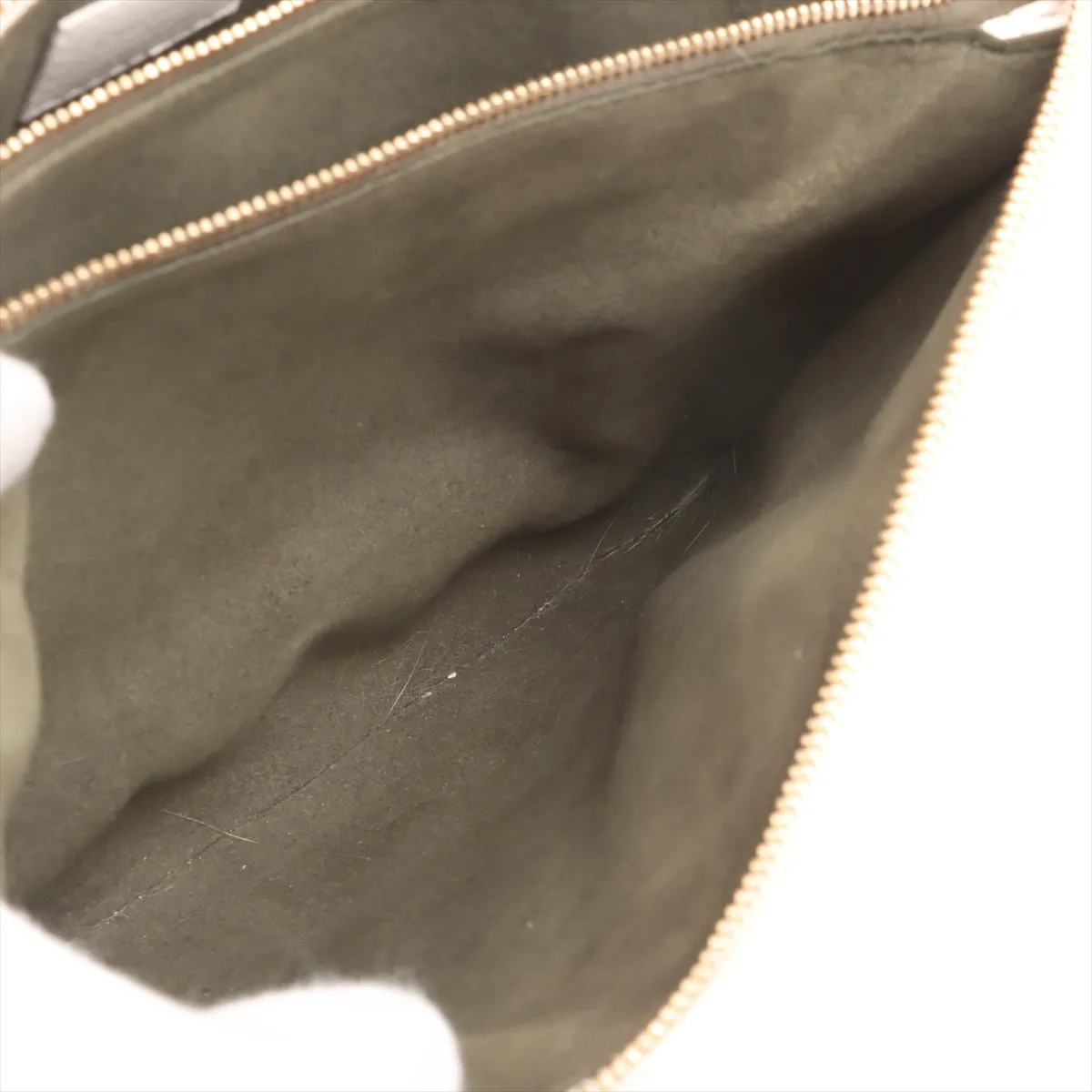 Monogram Embossed Couchon PM M57793 PL0251 White (RFID detected) — view 8
