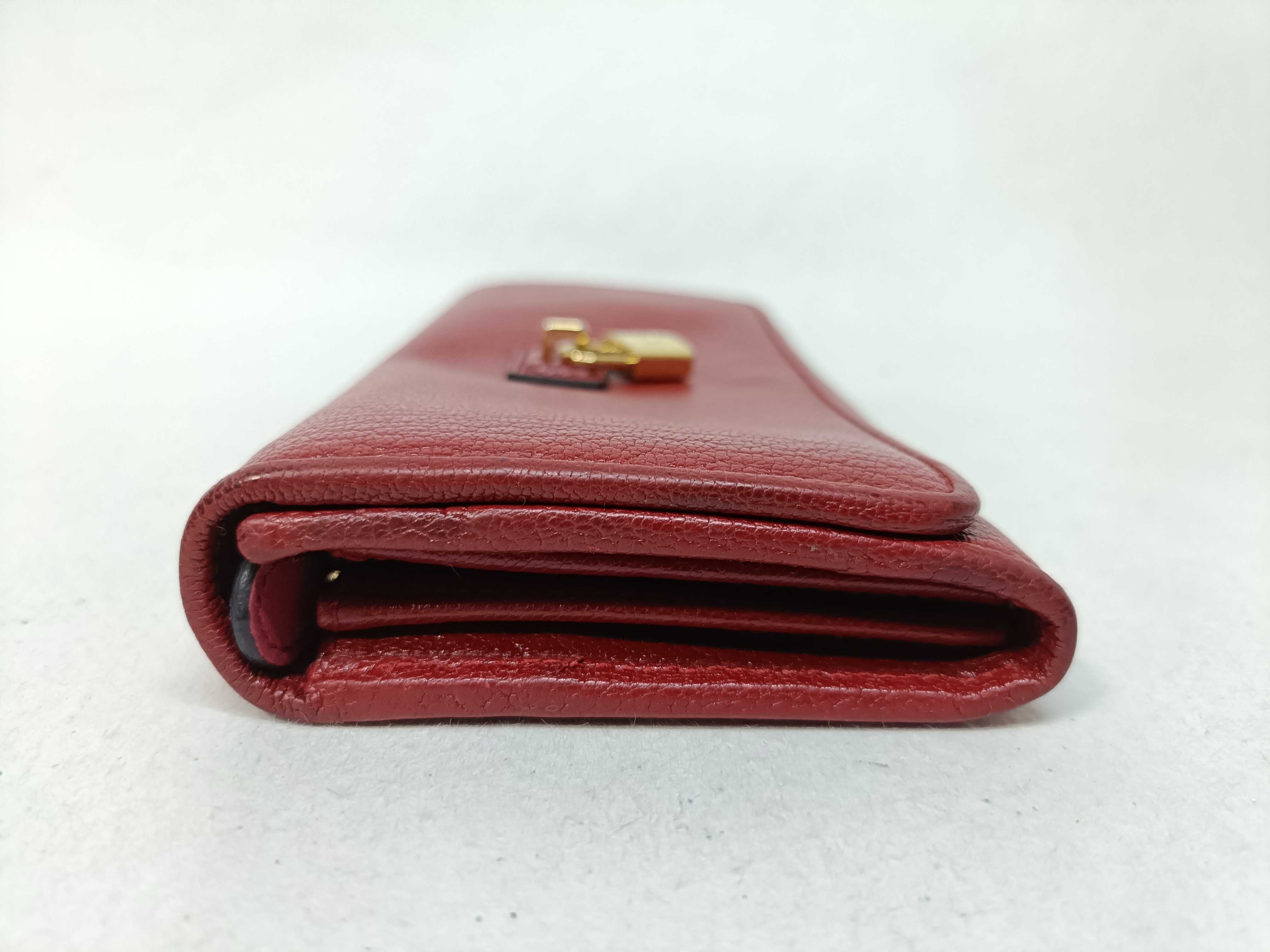 Leather Long Wallet with Padlock — view 3