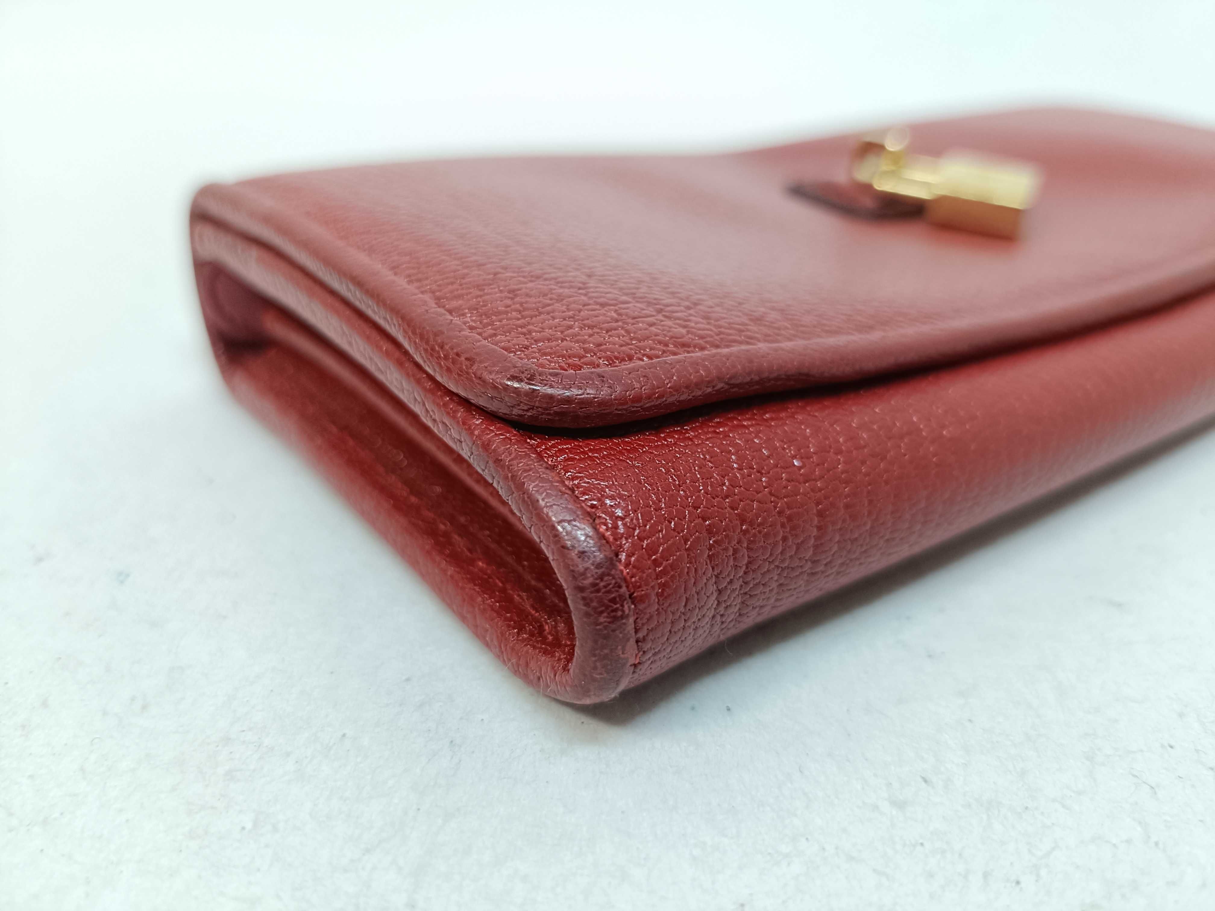 Leather Long Wallet with Padlock — view 4