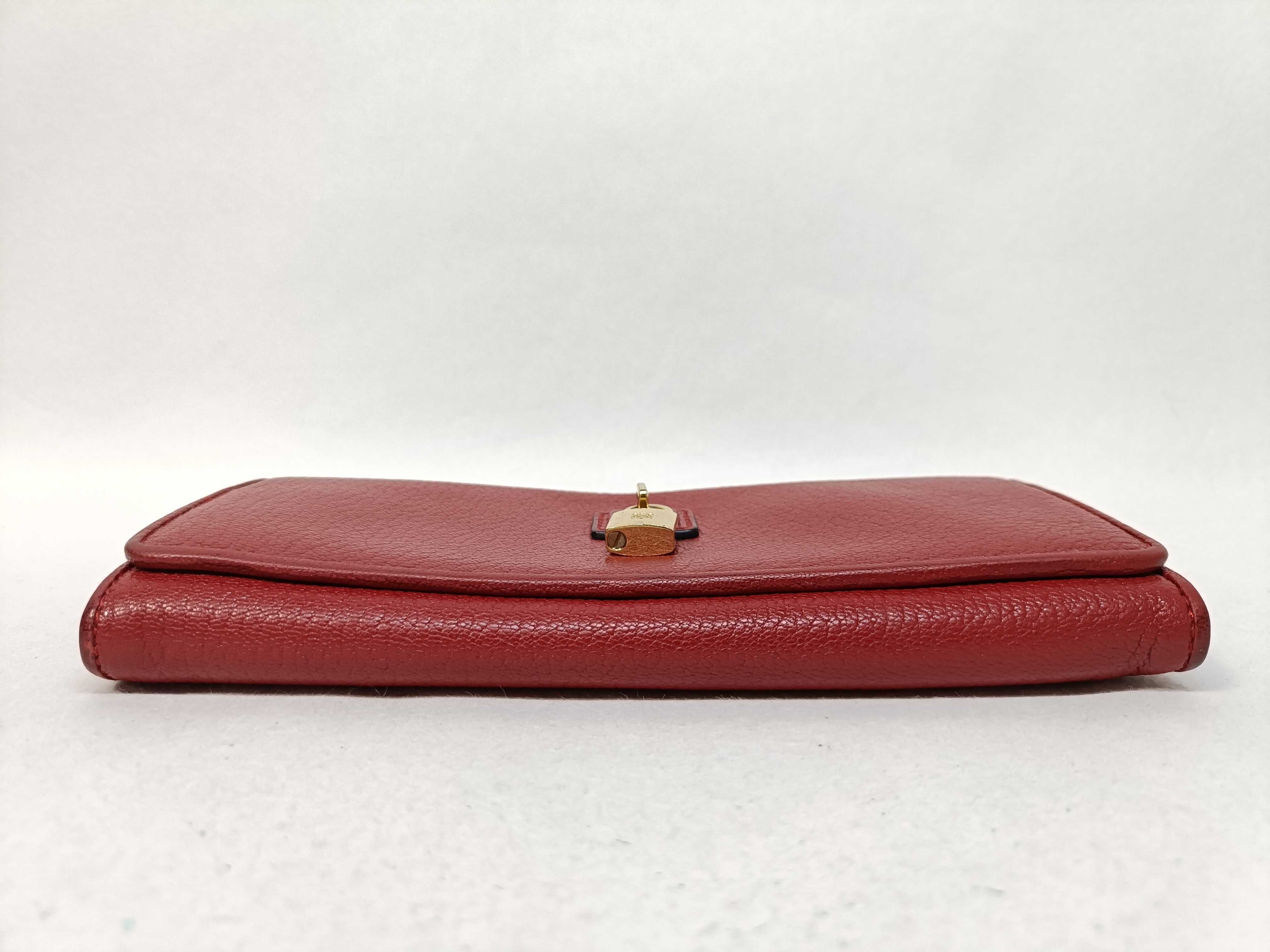 Leather Long Wallet with Padlock — view 5