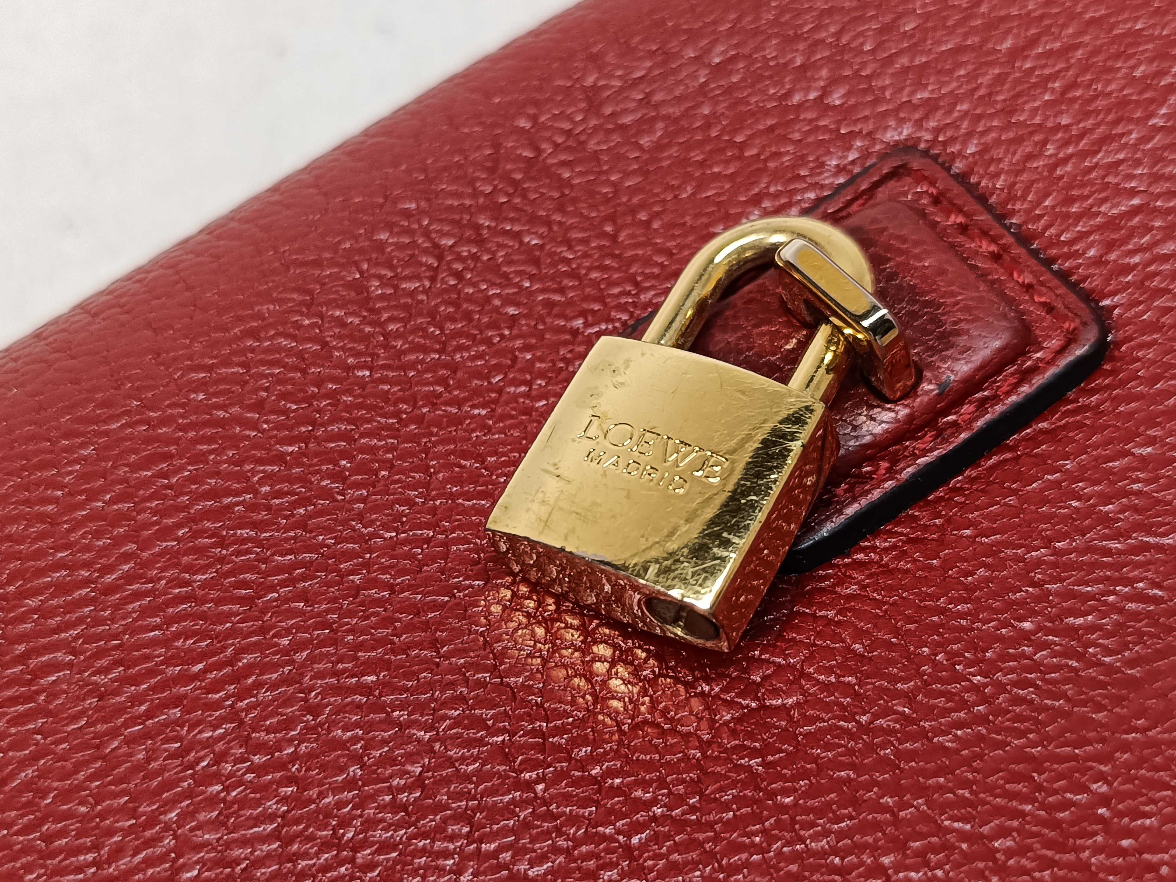 Leather Long Wallet with Padlock — view 7