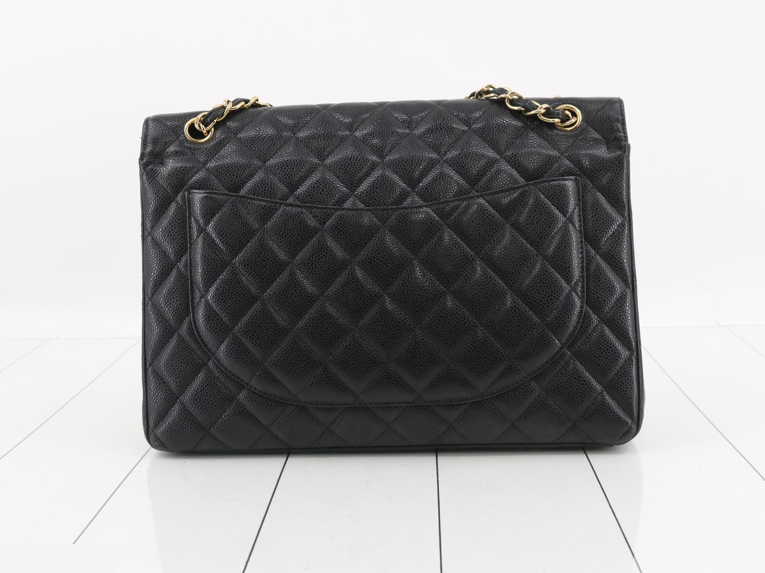 Caviar Skin Matelassé 34 Maxi Double Flap, No. 16 — view 2