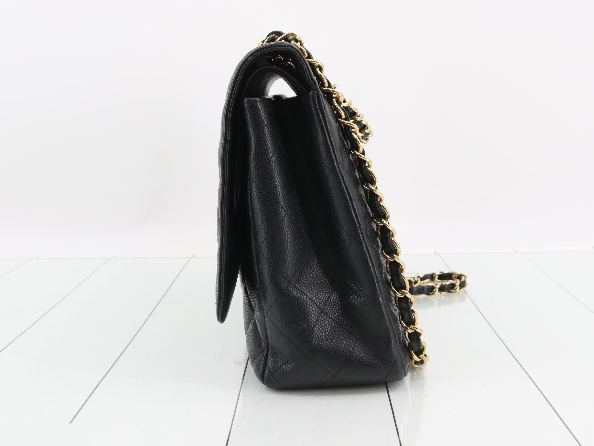 Caviar Skin Matelassé 34 Maxi Double Flap, No. 16 — view 3