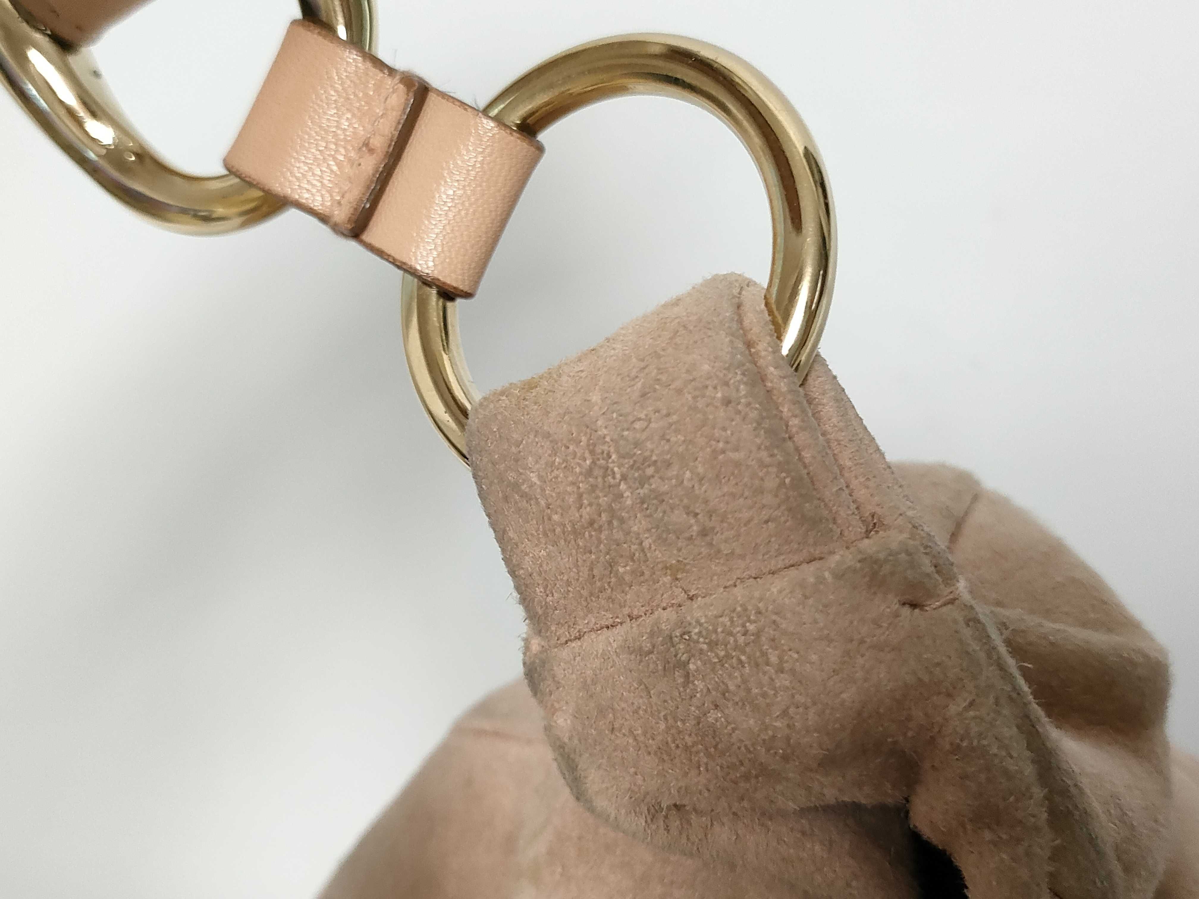 Rive Gauche Nadja (Tom Ford era) Suede Rose One-Shoulder Bag — view 5