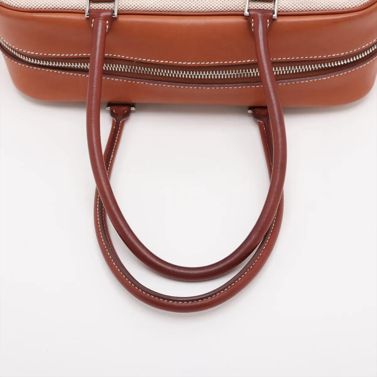 Plume 28 Toile H x Leather Beige x Brown Silver Hardware K: 2007 — view 5