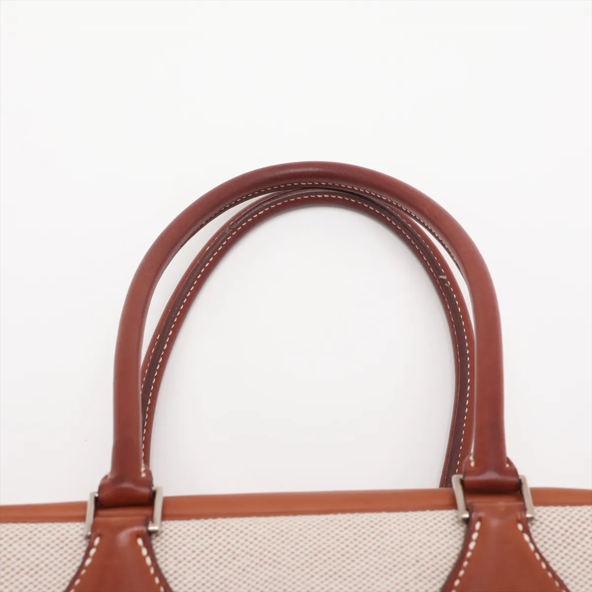 Plume 28 Toile H x Leather Beige x Brown Silver Hardware K: 2007 — view 6