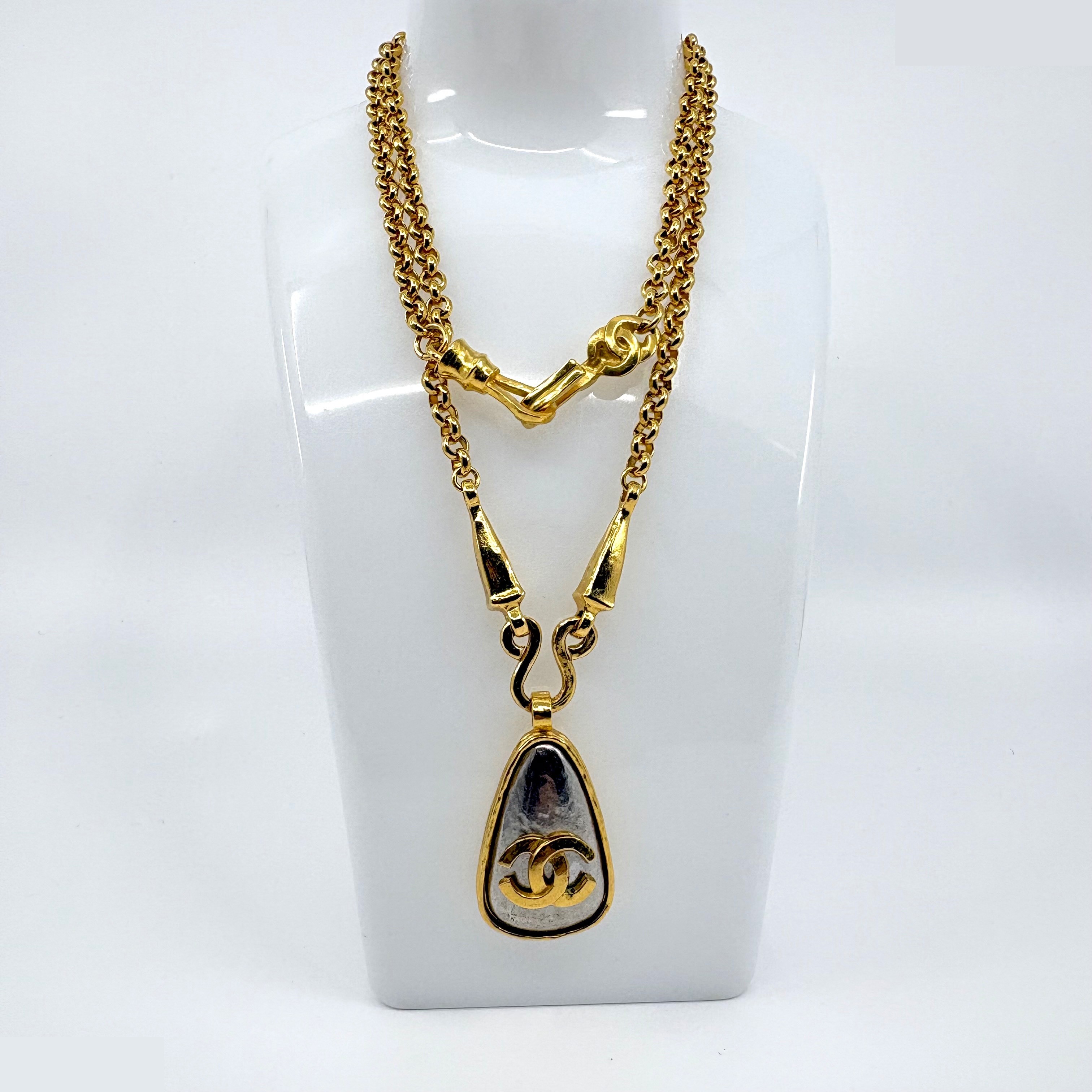 Coco Mark Color Stone (Precious Metal) Necklace/Pendant — view 3