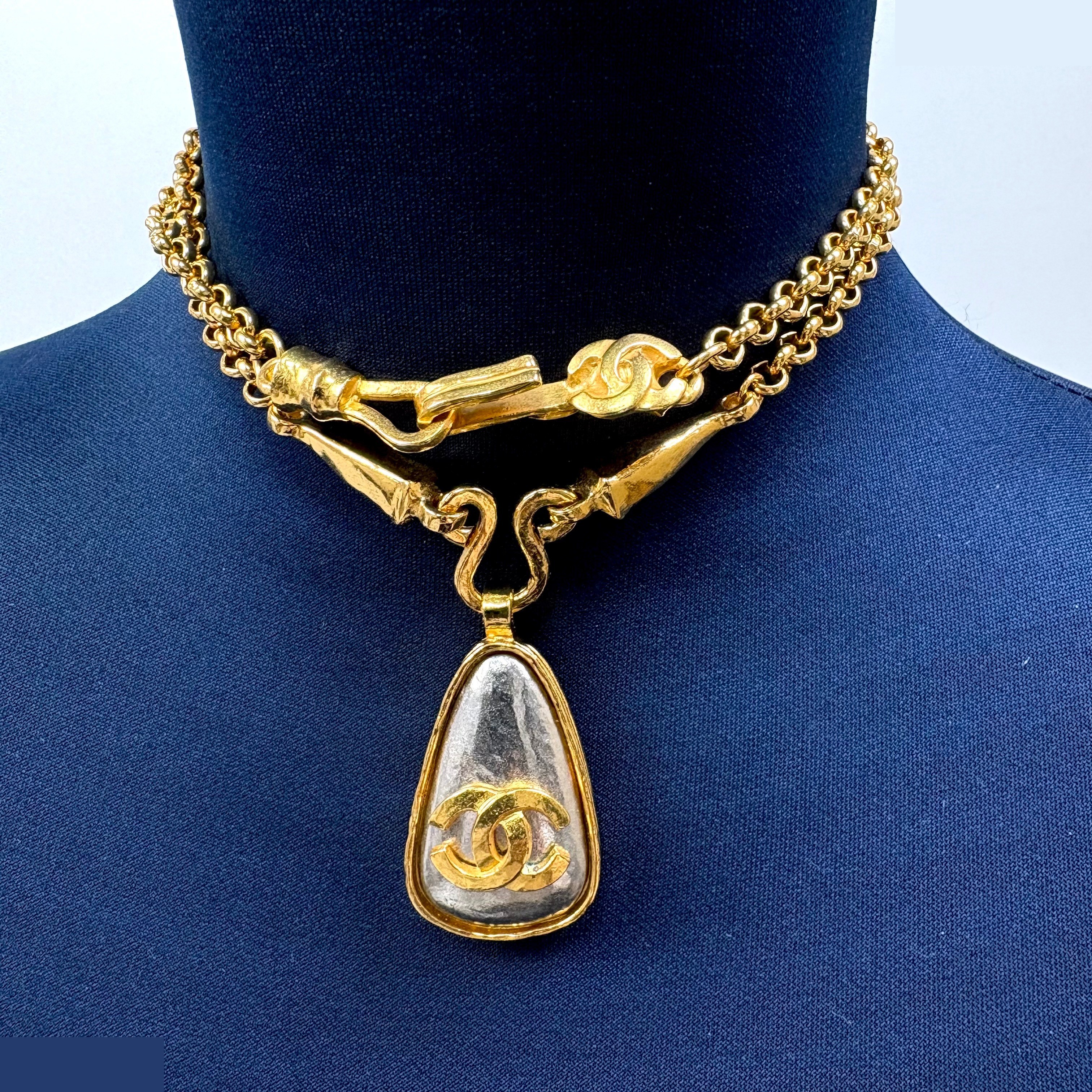 Coco Mark Color Stone (Precious Metal) Necklace/Pendant — view 4