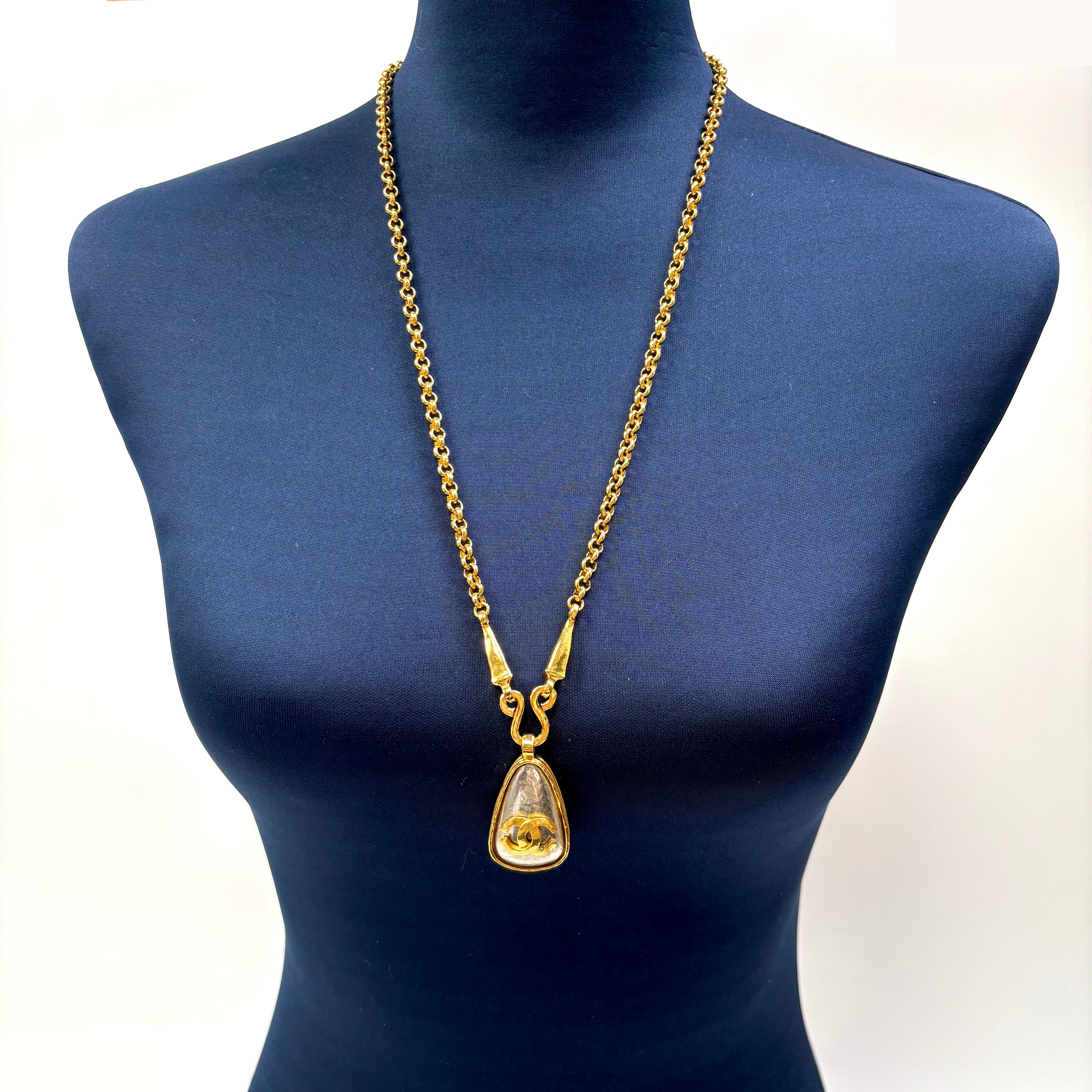 Coco Mark Color Stone (Precious Metal) Necklace/Pendant — view 5
