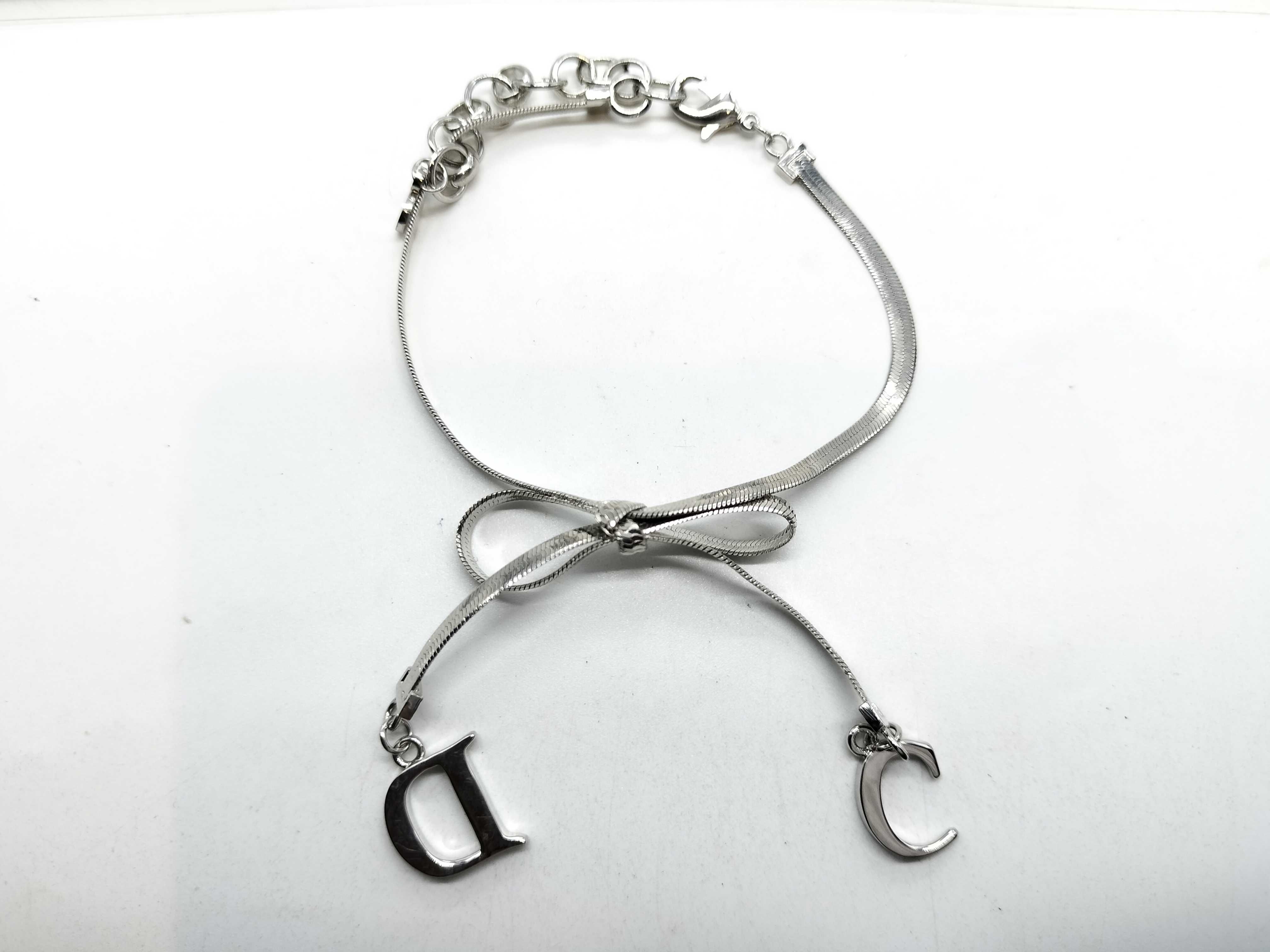 Silver CD Ribbon Bracelet/Bangle — view 2