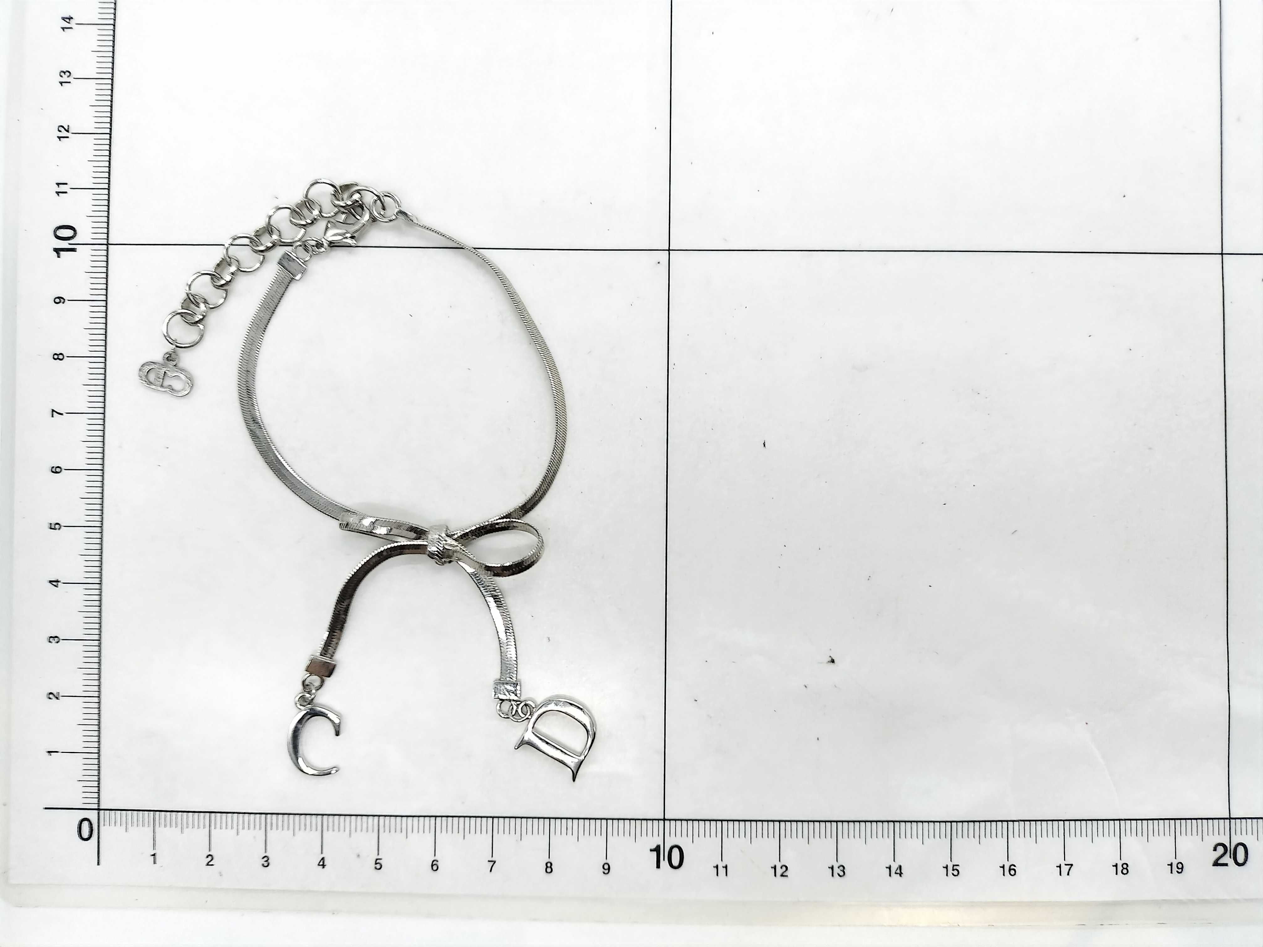 Silver CD Ribbon Bracelet/Bangle — view 6