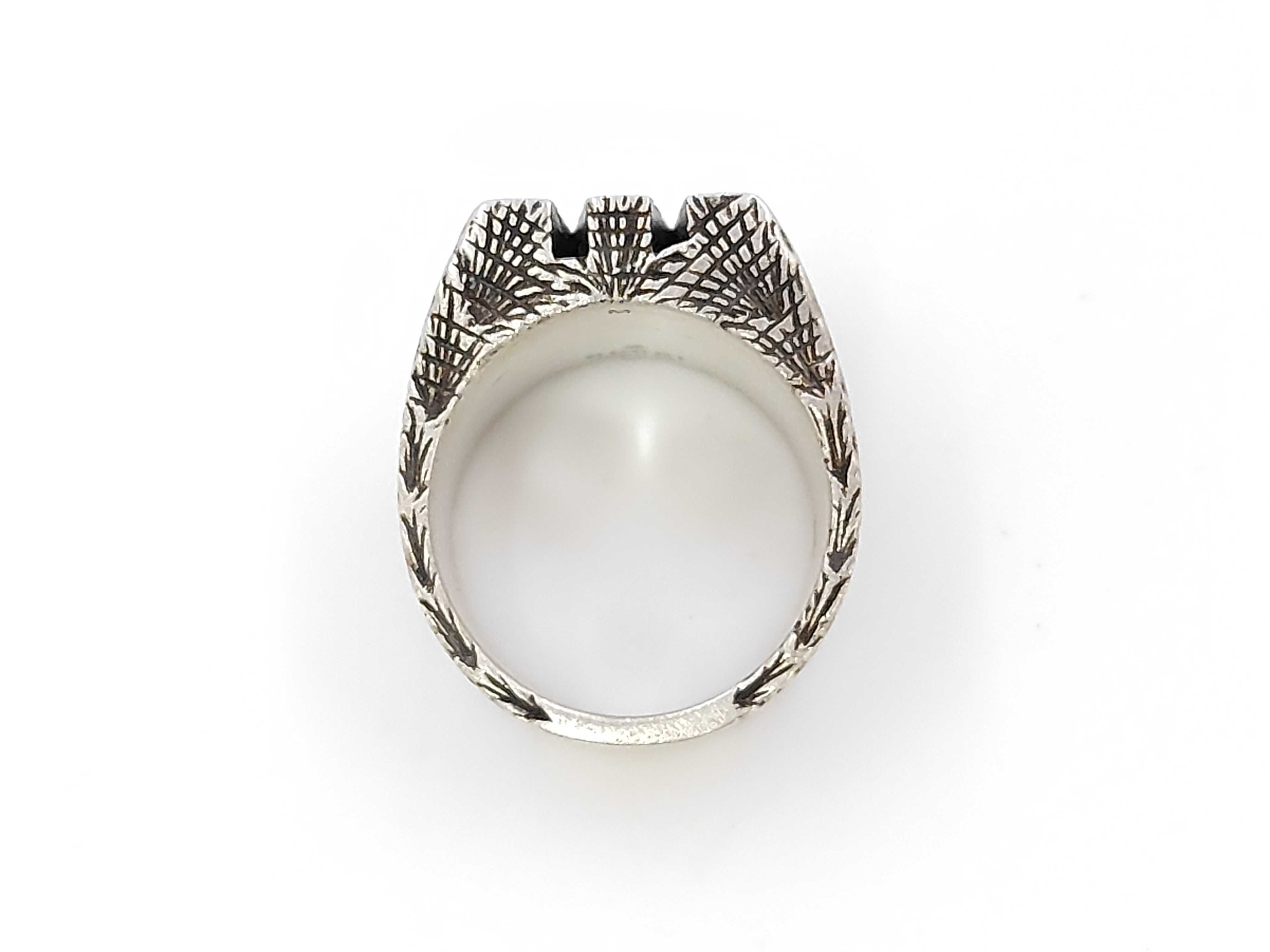 Ag925 Arabesque Alphabet M #M Ring — view 5