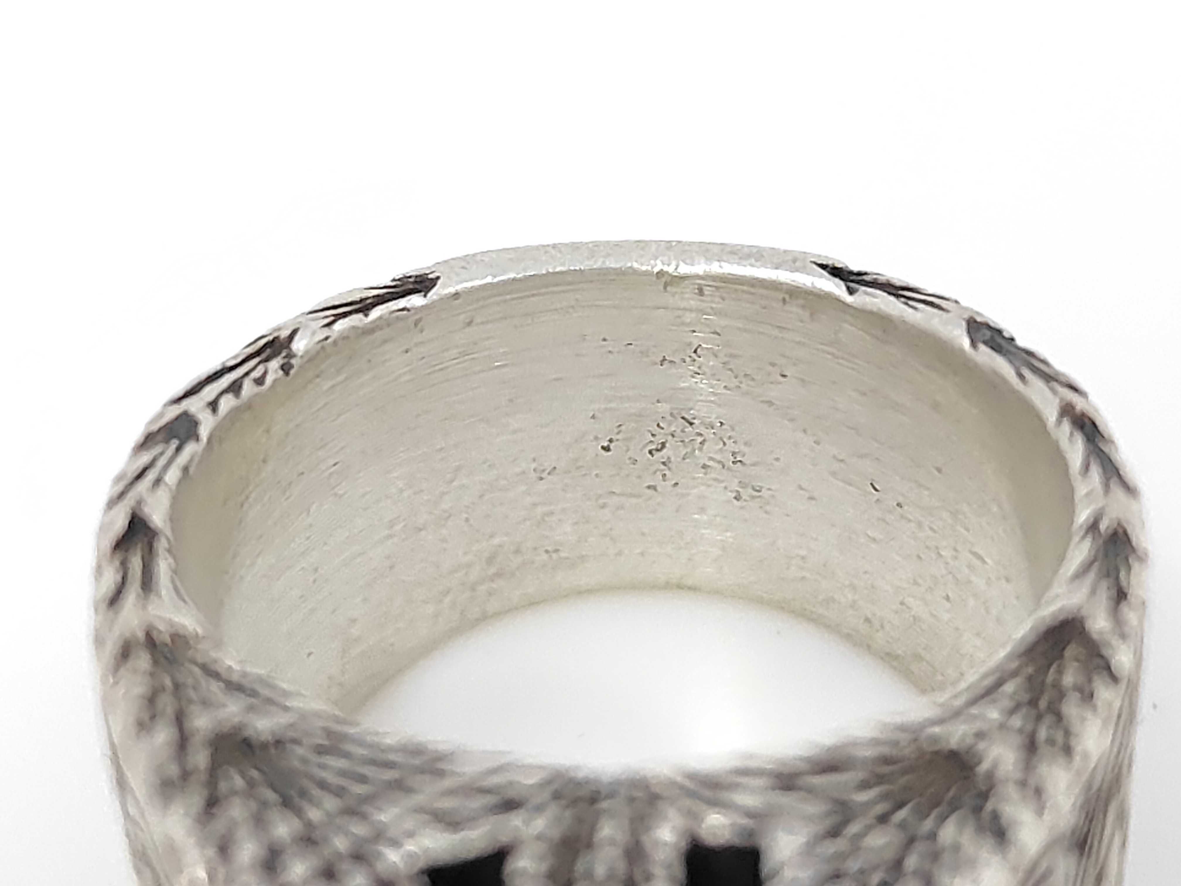 Ag925 Arabesque Alphabet M #M Ring — view 8